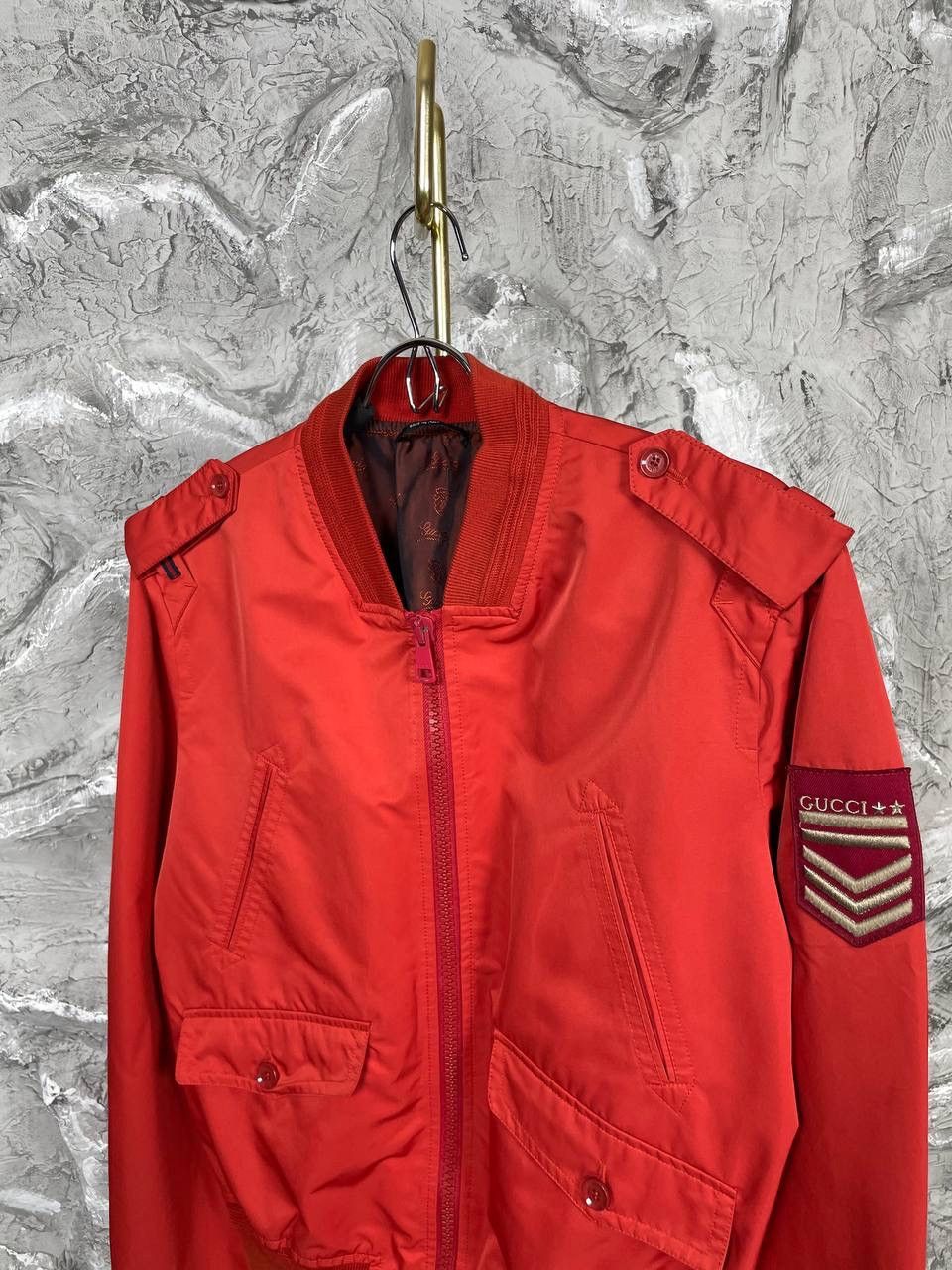 Gucci Gucci Patch Logo Vintage Rare Zip Bomber Jacket Size US M / EU 48-50 / 2 - 2 Thumbnail