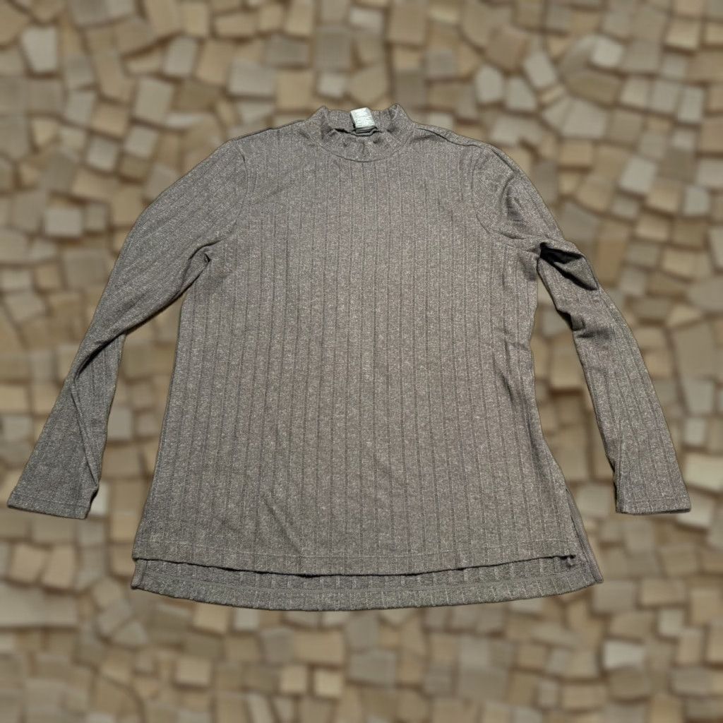 Vintage Matty M Shirt Women's Size Medium Brown Long Sleeve Mock Neck Size M / US 6-8 / IT 42-44 - 1 Thumbnail