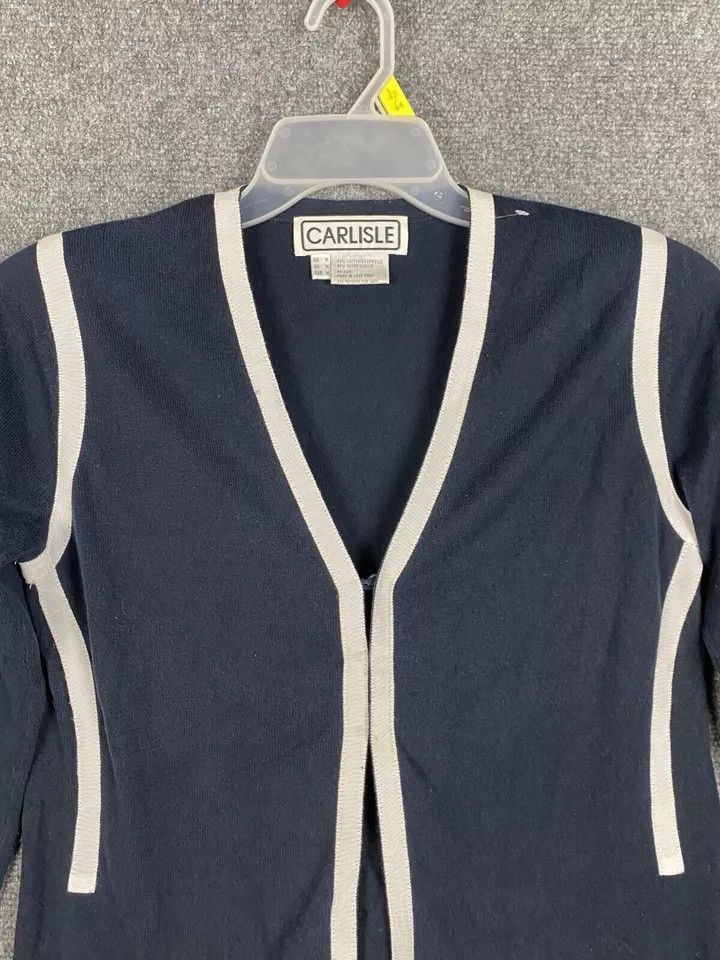 Other Carlisle Top Women's Medium Button Up Cotton Shoulder Pads Size M / US 6-8 / IT 42-44 - 3 Thumbnail