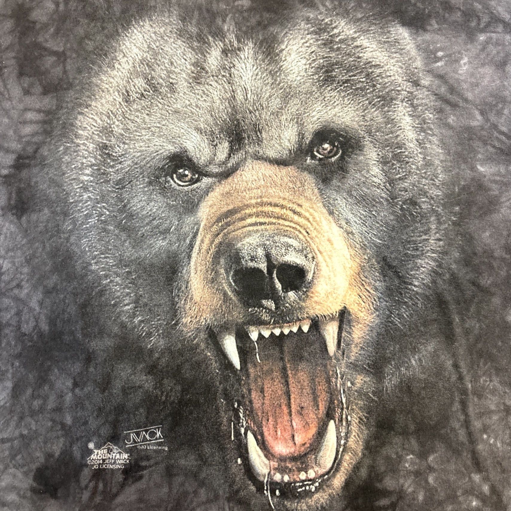 The Mountain VINTAGE The Mountain Grizzly Bear Big Face Mens T Shirt XL Black 2014 Graphic Print Short Sleeve Cotton Regular Men’s Tee Size US XL / EU 56 / 4 - 3 Thumbnail