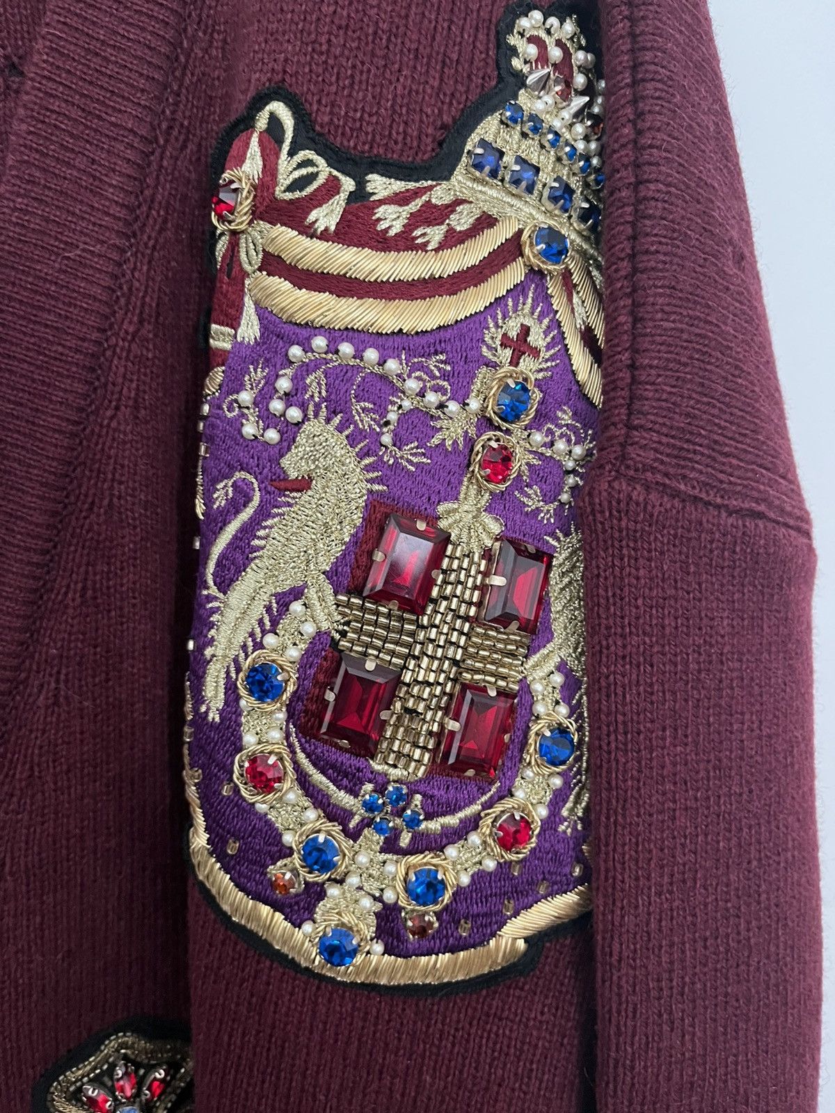 Faith Connexion Wool oversized cardigan with patches Size US XS / EU 42 / 0 - 6 Thumbnail