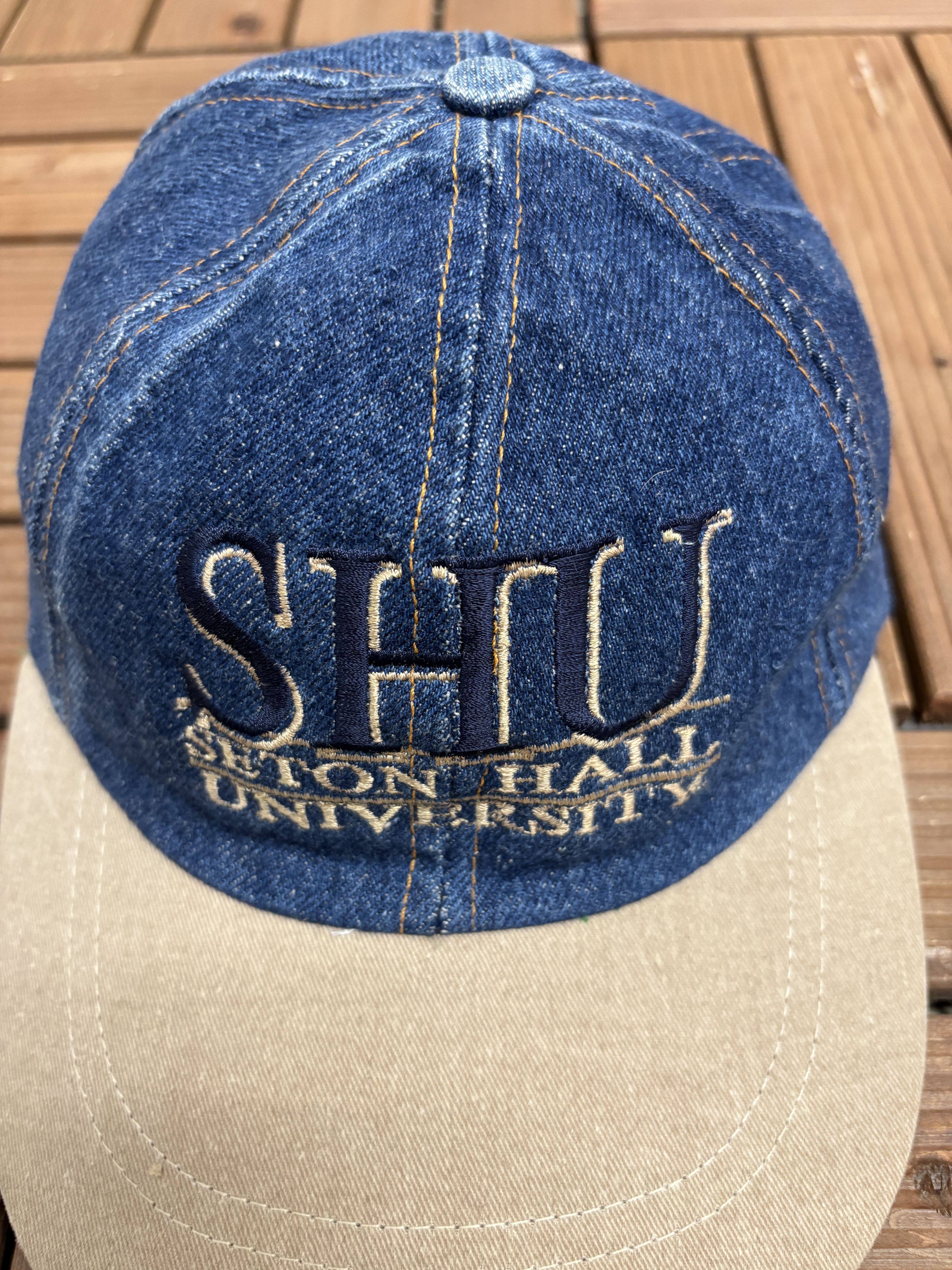 Vintage Seton Hall Pirates Vintage Metal Clasp Blue Hat Cap Size ONE SIZE - 3 Thumbnail