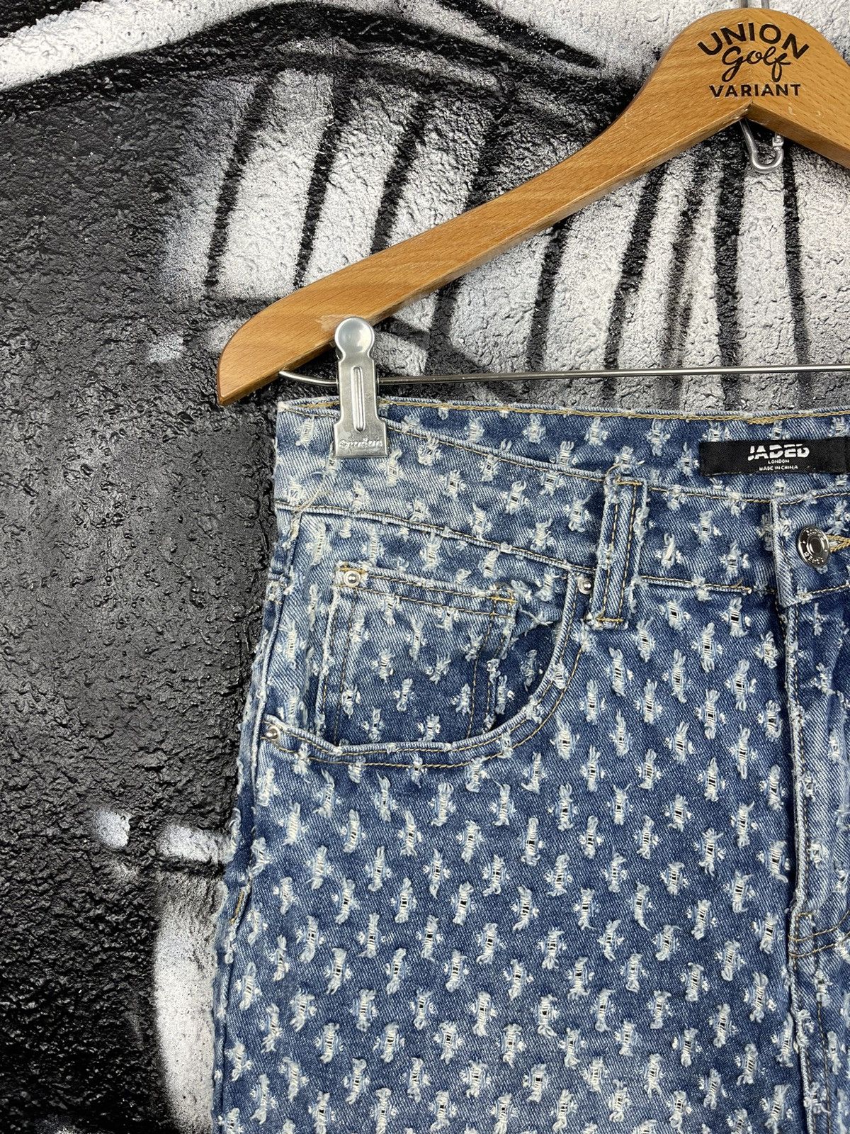 Jaded London Jaded London Distressed Pull Texture Baggy Fit Jeans Men’s Size US 30 / EU 46 - 5 Thumbnail