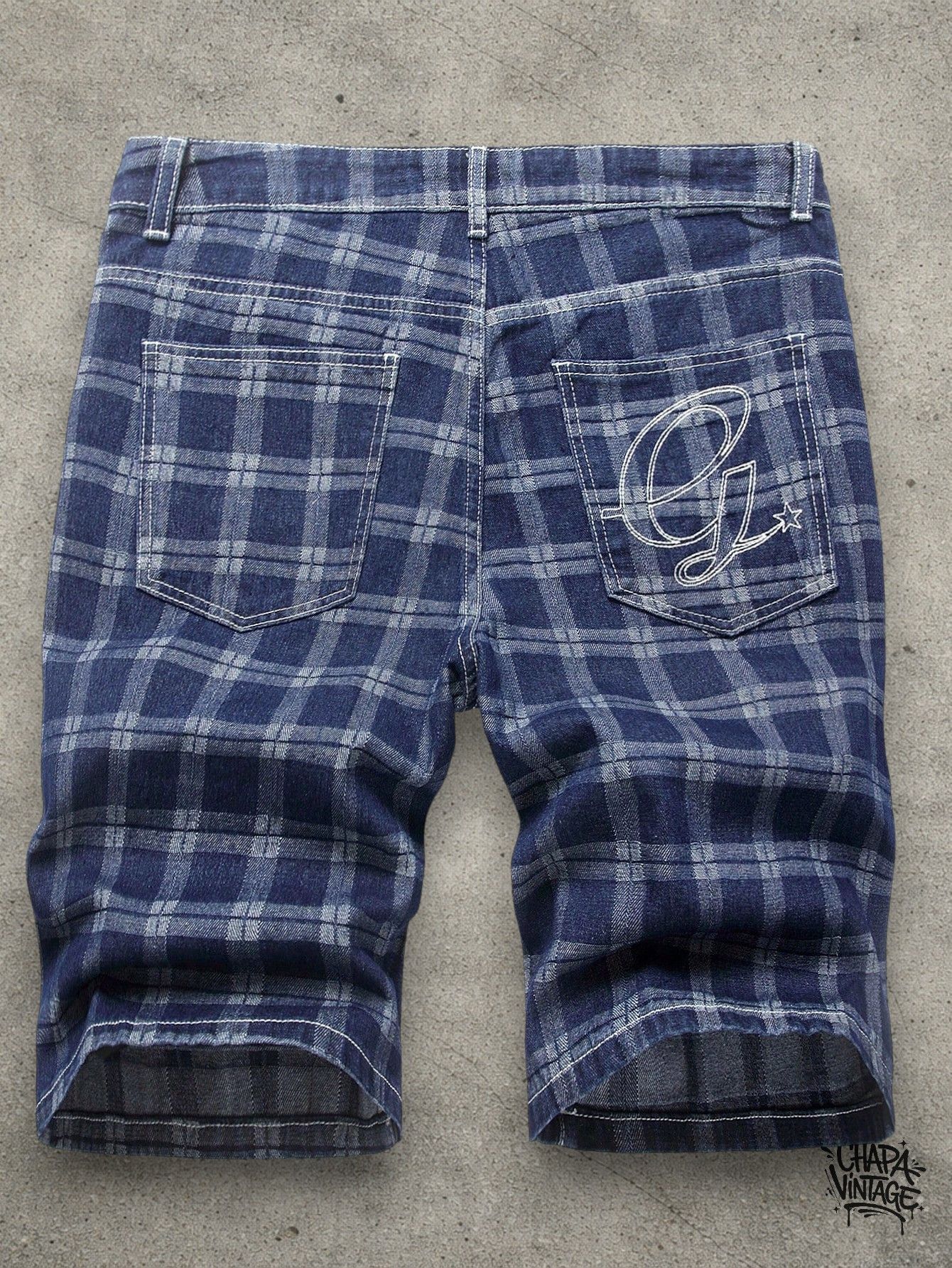 Vintage Denim blue shorts Size US 32 / EU 48 - 4 Thumbnail