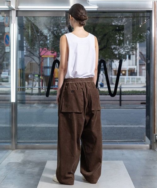 Other VOAAOV CORDUROY Gather Waist Wide Pants Size US 34 / EU 50 - 3 Thumbnail