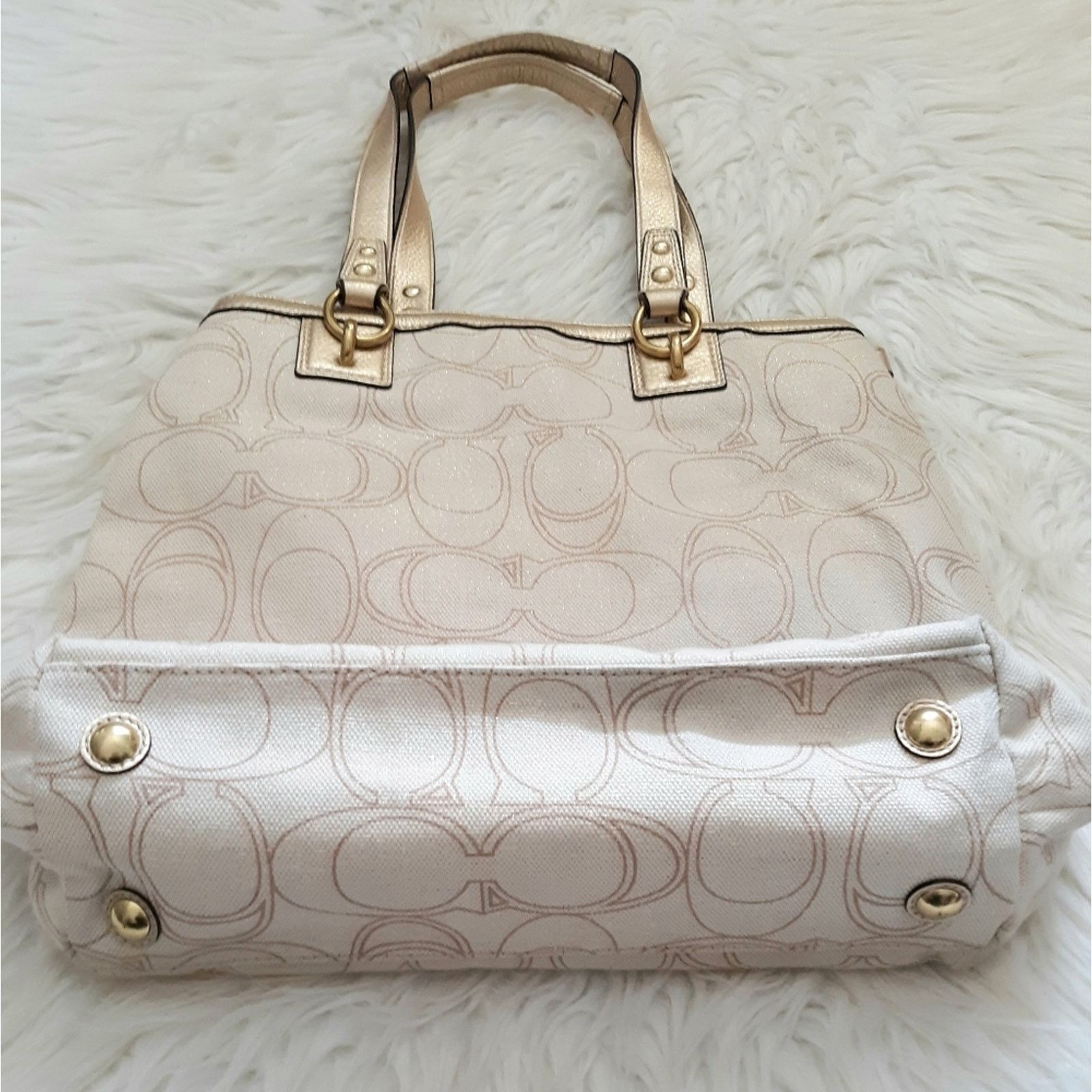 Coach Coach Penelope Linen/Leather Handbag Size ONE SIZE - 5 Thumbnail