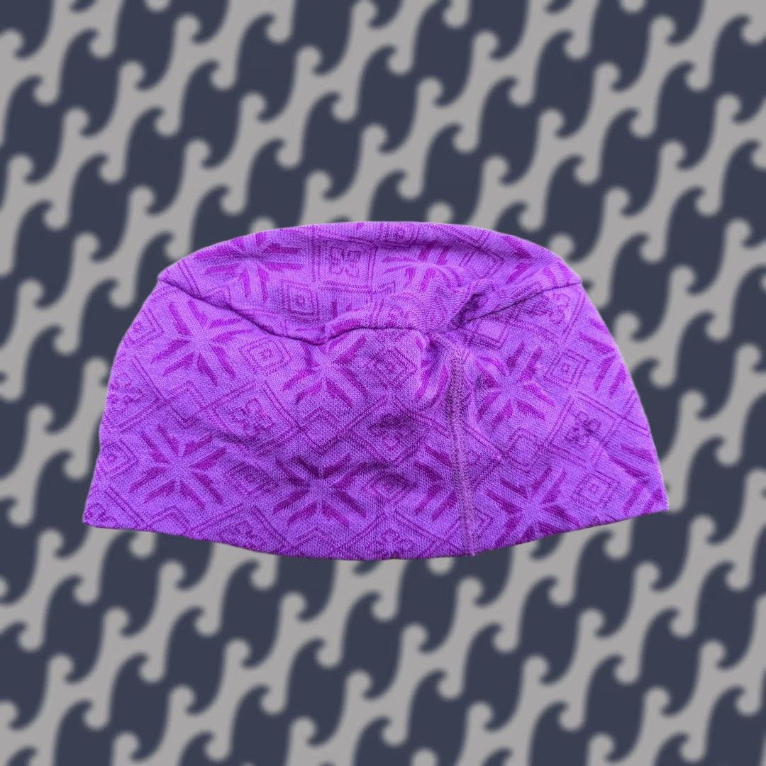 Vintage Janus Merino Wool Womens Purple Beanie Hat One Size Fair Isle Lightweight Studies Size ONE SIZE - 1 Thumbnail