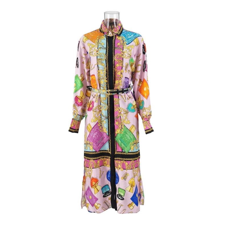 Versace Versace Water bottle print dress Size S / US 4 / IT 40 - 1 Thumbnail