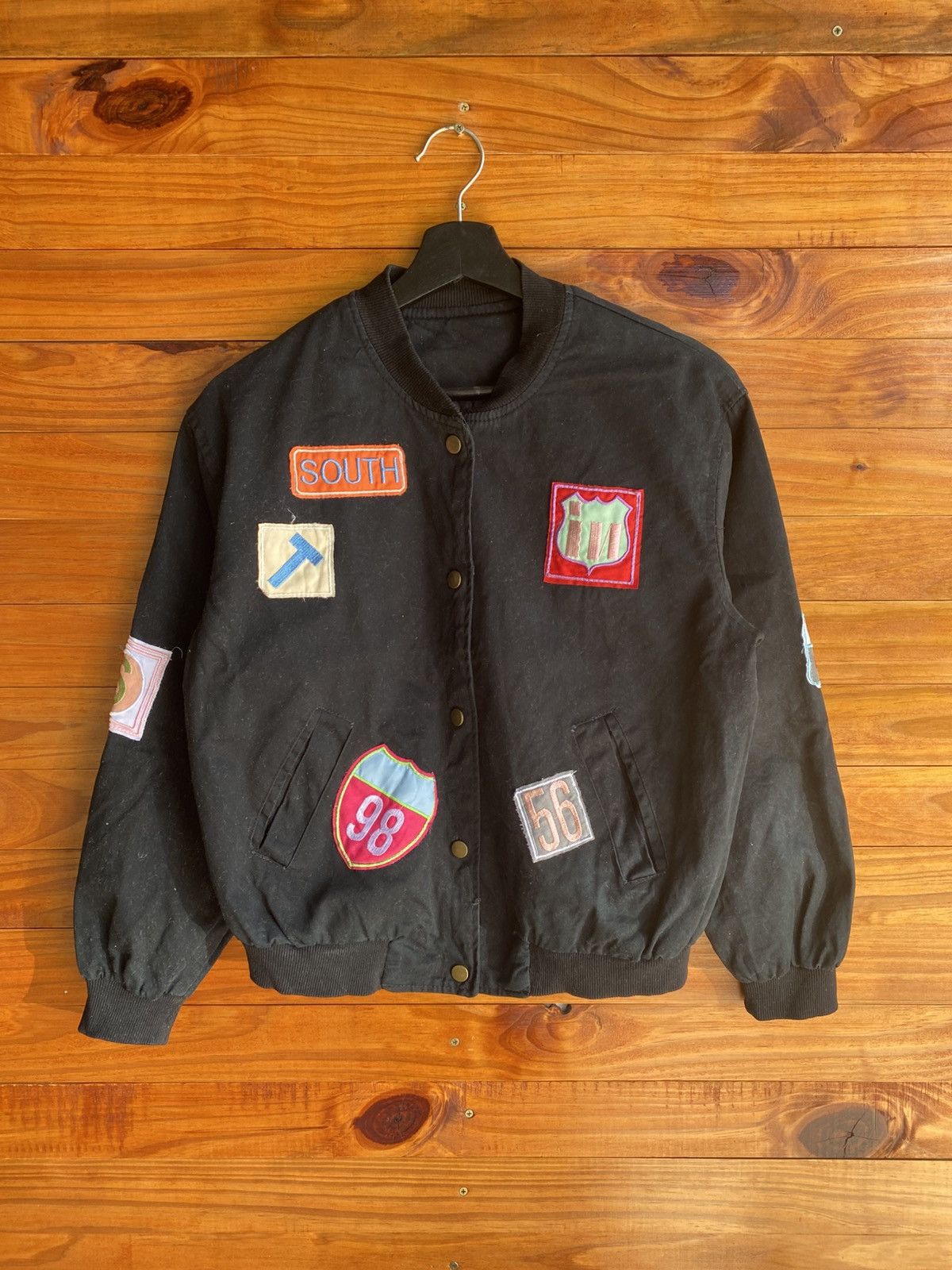 Japanese Brand Vintage I.N. Express by Nobuo Ikeda Black with Multi Patches Size US S / EU 44-46 / 1 - 3 Thumbnail