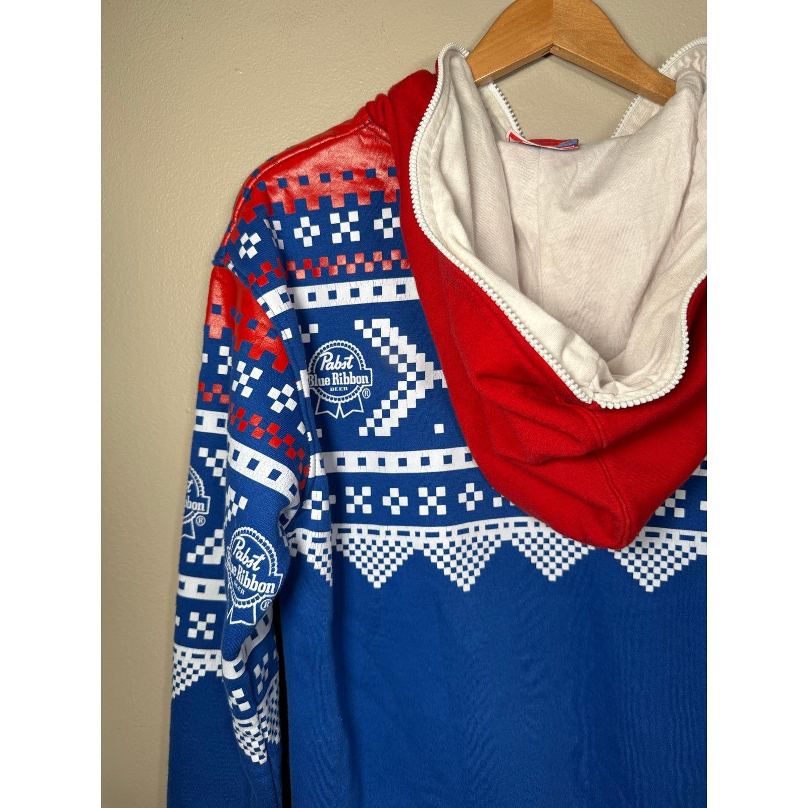 Pabst Blue Ribbon Ltd Ed. Pabst Blue Ribbon (PBR) Fair Isle Onesie Jumpsuit M Size US 32 / EU 48 - 9 Thumbnail