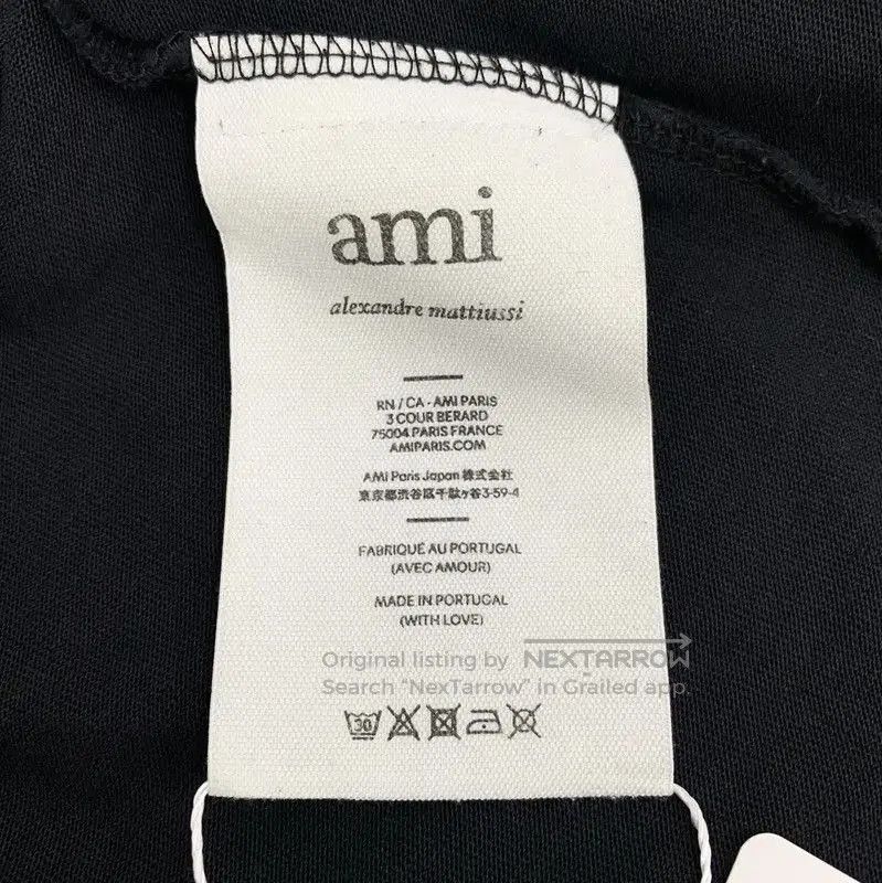 AMI AMI Black Cotton T-Shirt for Women . Size M / US 6-8 / IT 42-44 - 7 Thumbnail