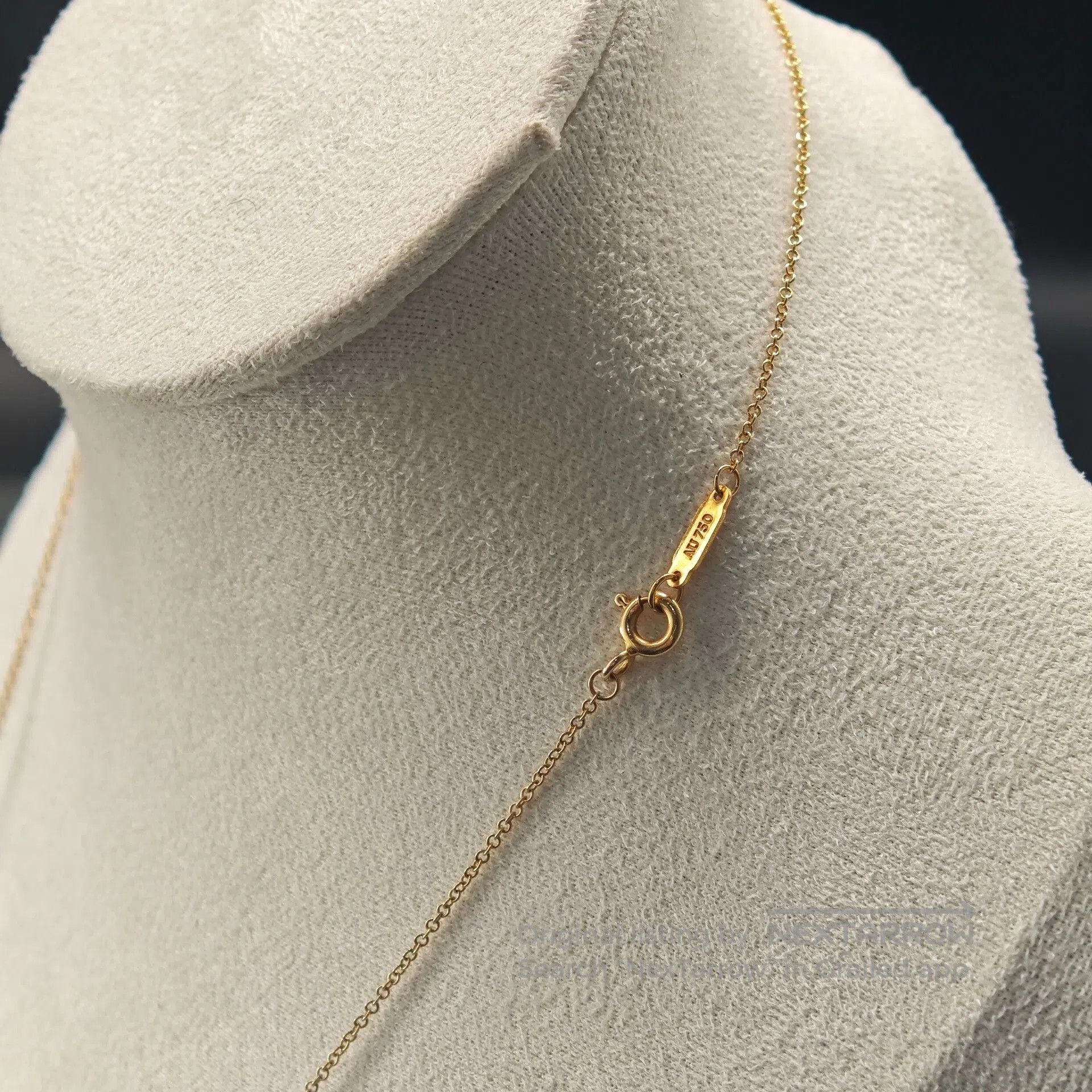 Tiffany & Co. Tiffany Victoria 18K Rose Gold Diamond Key Necklace. Size ONE SIZE - 4 Thumbnail