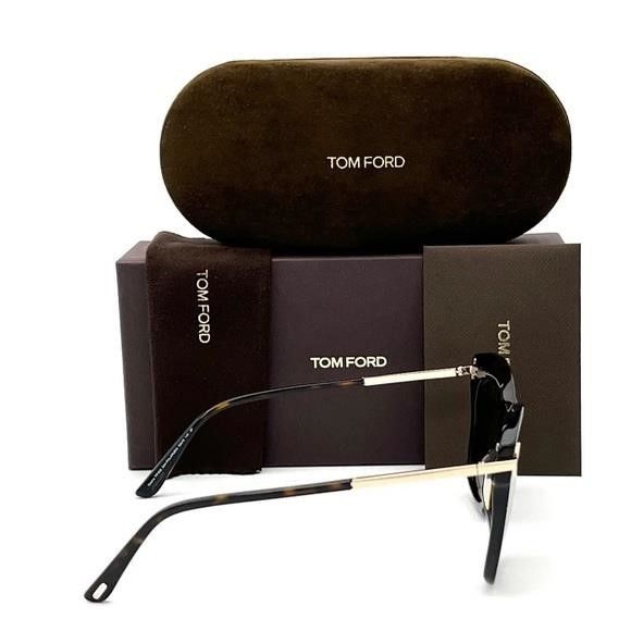 Tom Ford Tom Ford DASHA FT0822 52H Dark Havana / Brown Polarized 52m Size ONE SIZE - 4 Thumbnail
