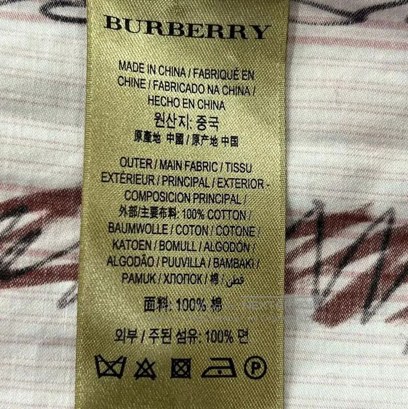 Burberry Burberry Long Sleeve Red Cotton Shirt. Size XL / US 12-14 / IT 48-50 - 7 Thumbnail