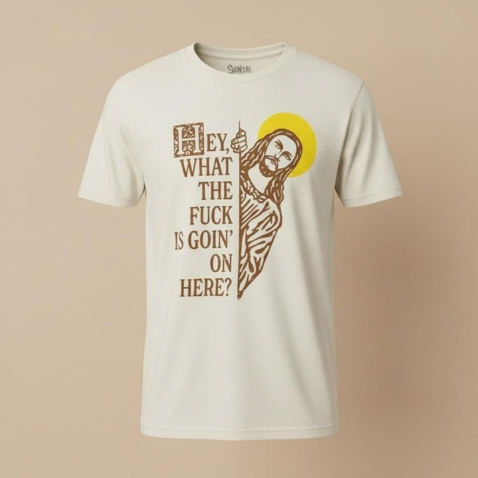 Other Spencers Jesus WTF Is Goin On Here Mens S Funny Graphic NWT Size US S / EU 44-46 / 1 - 1 Thumbnail
