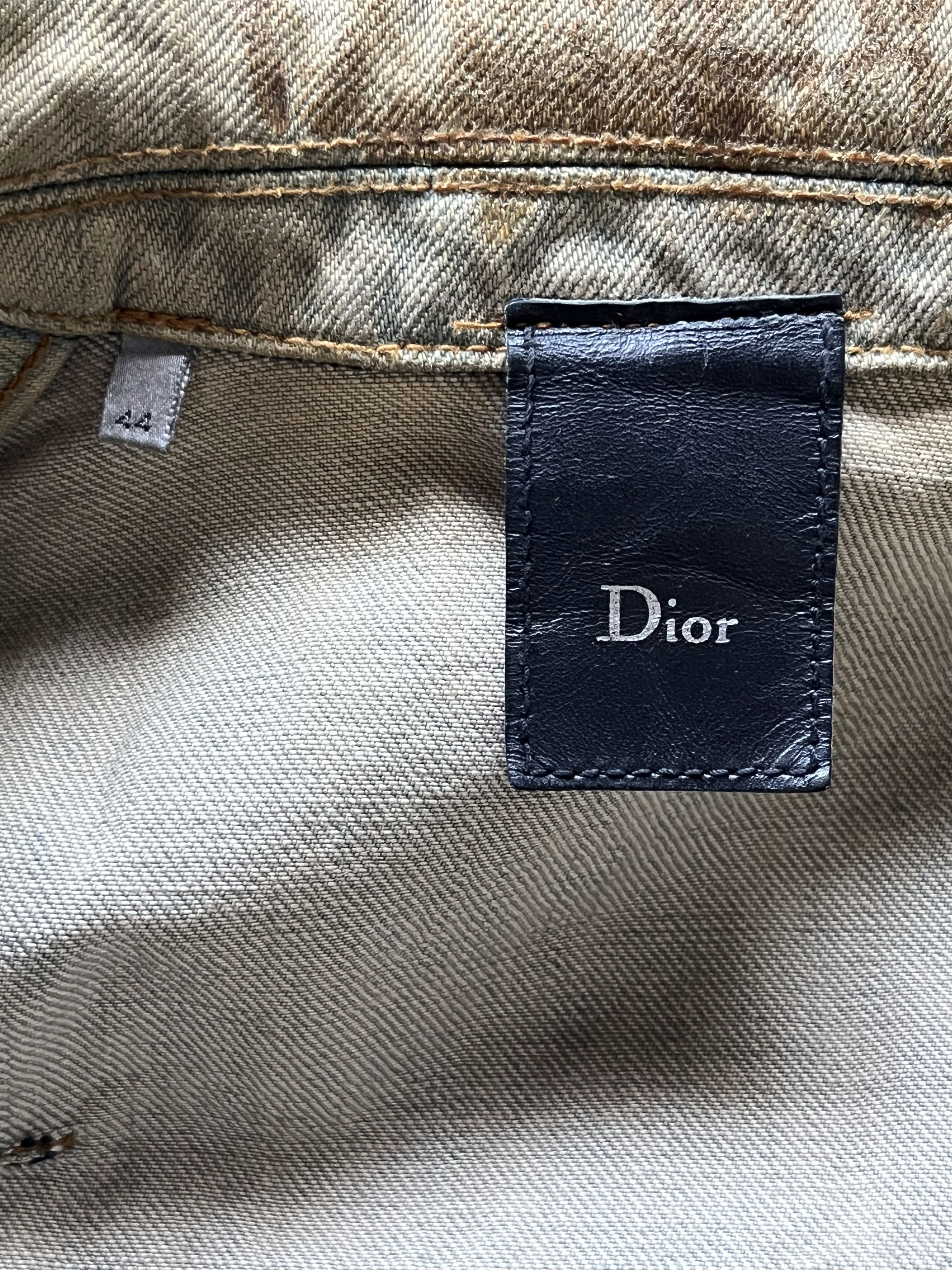 Dior Dior Homme SS04 Bleu Claire Waxed Denim Jacket Size US S / EU 44-46 / 1 - 4 Thumbnail