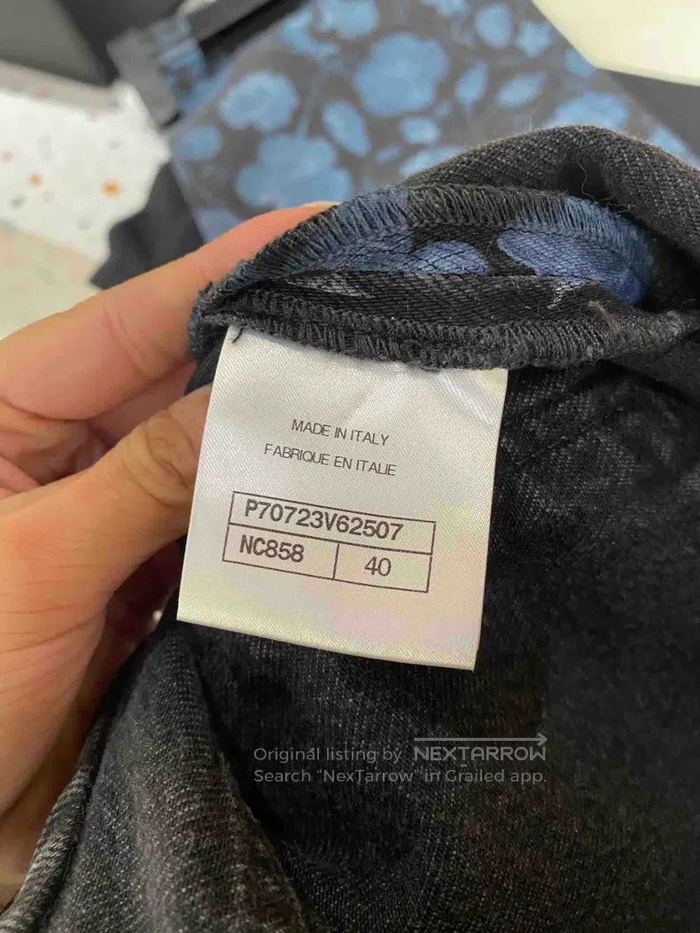 Chanel Chanel 21s blue and black printed jeans Size 26" / US 2 / IT 38 - 6 Thumbnail