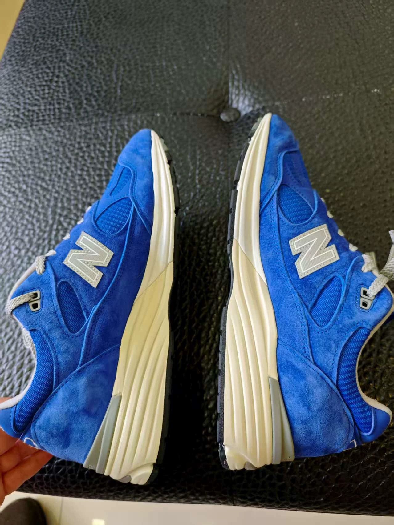 New Balance New Balance 991V2 U991BL2 UK Blue Men Low Top Trainers Size US 10 / EU 43 - 8 Thumbnail