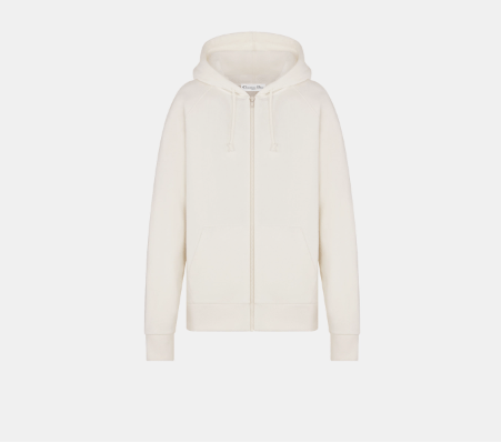 image of Dior O1Bcso1Str0524 Hooded Cardigan In White, Women's (Size Small)