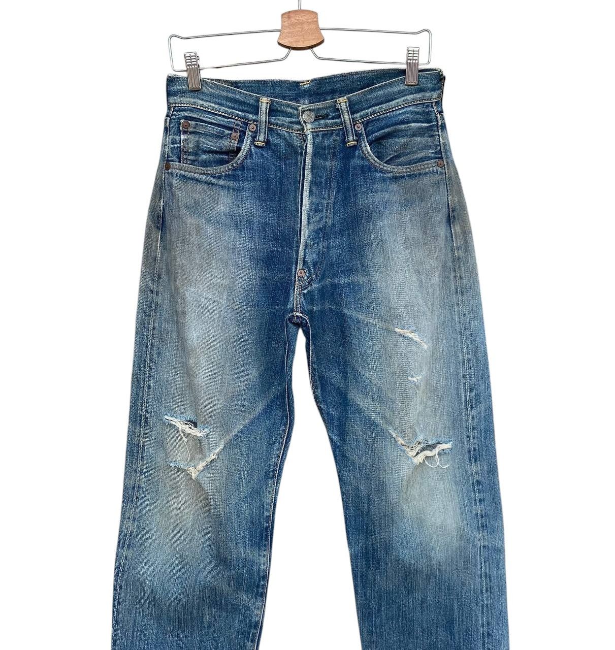 Evisu × Vintage VINTAGE EVISU JAPAN SELVEDGED DAICOCK DISTRESSED BJ07-09 Size US 29 - 14 Thumbnail
