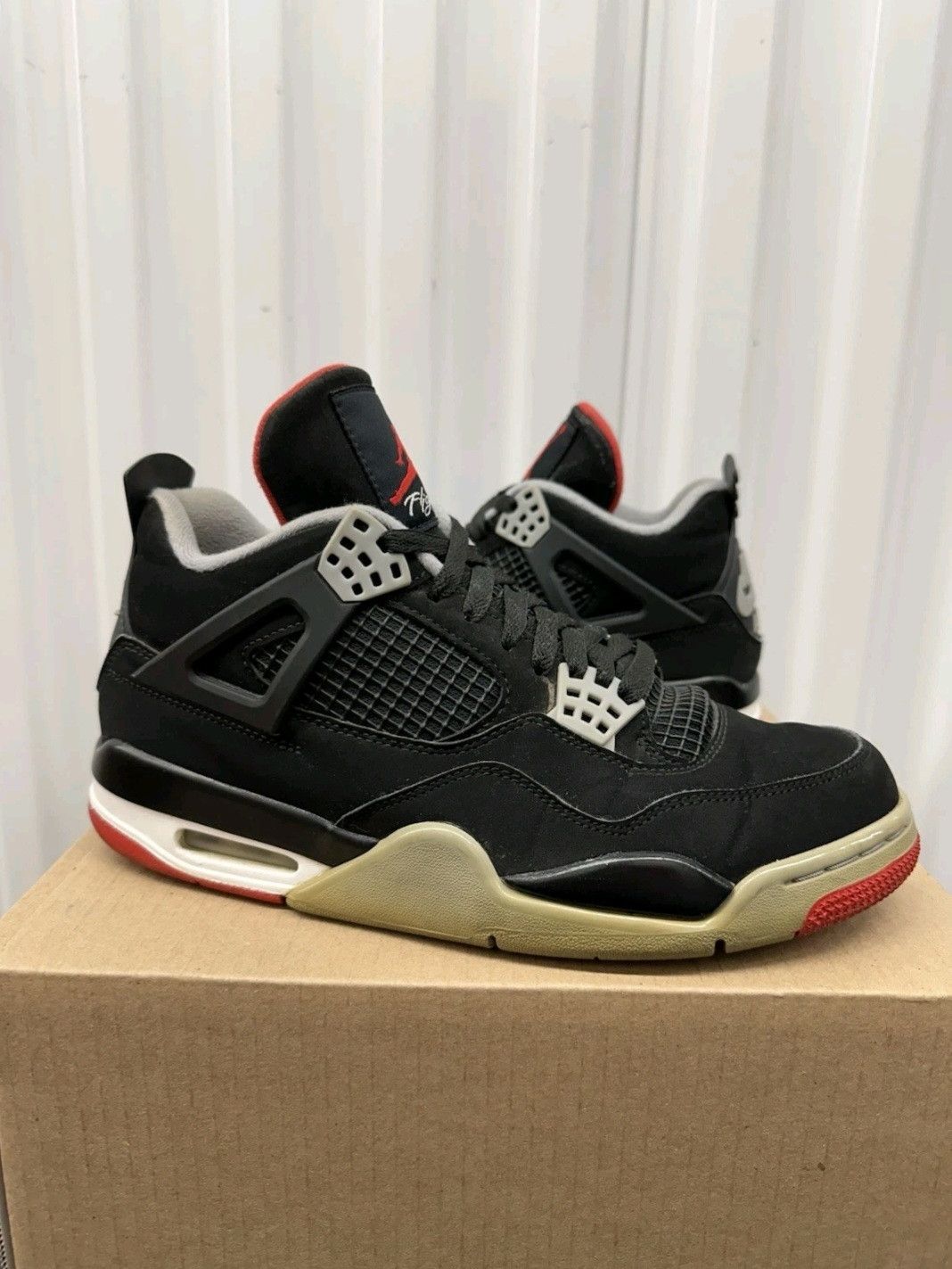 Jordan Brand Nike Air Jordan Retro 4 OG Bred 2019 308497060 Size 8.5 Men Size US 8.5 / EU 41-42 - 2 Thumbnail