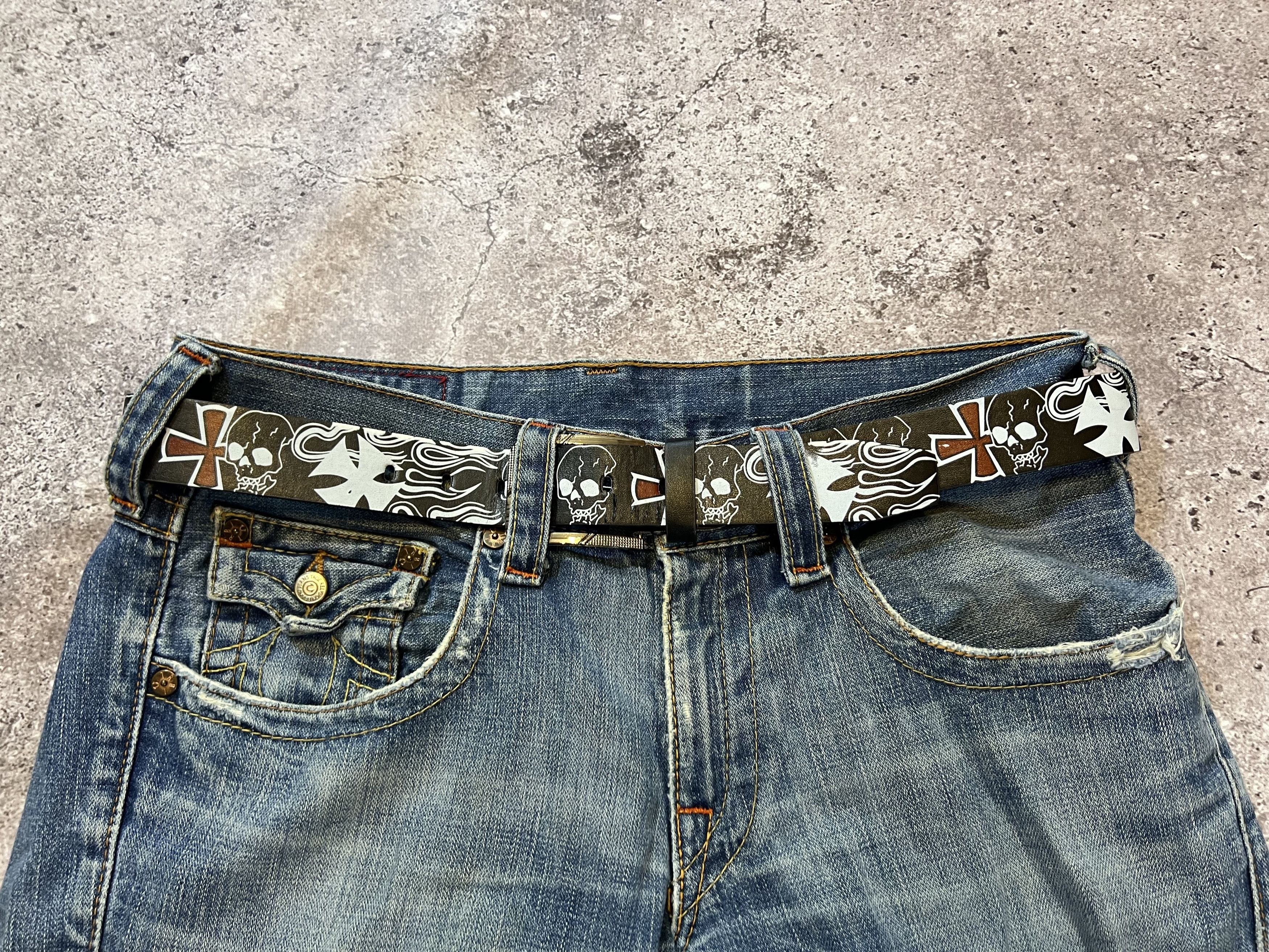 Other Vintage Y2k Flame Skull Belt Hype Size ONE SIZE - 3 Thumbnail