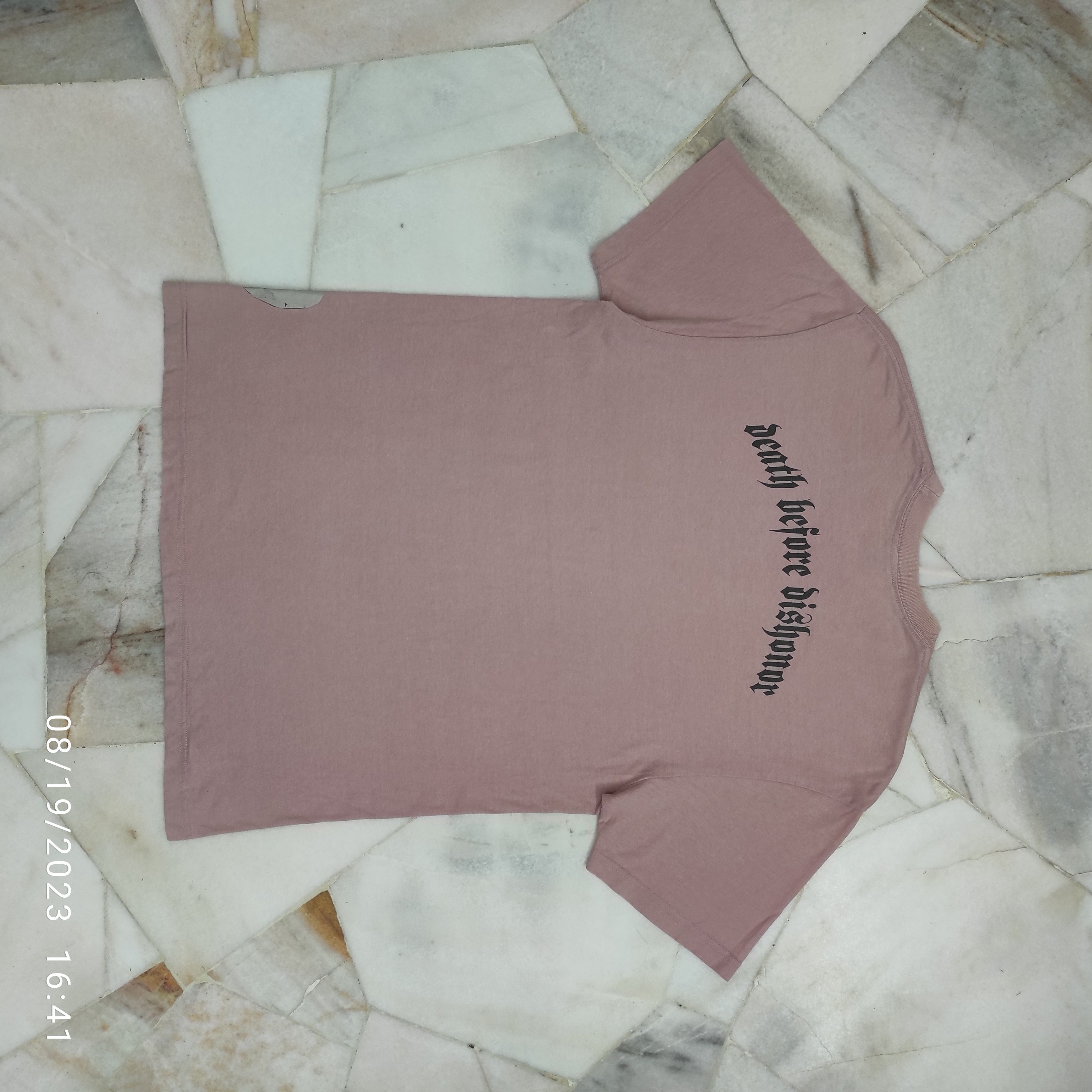 Fiberops Vintage fw 2002 DEATH BEFORE DISHONOR TEE Size US L / EU 52-54 / 3 - 10 Thumbnail