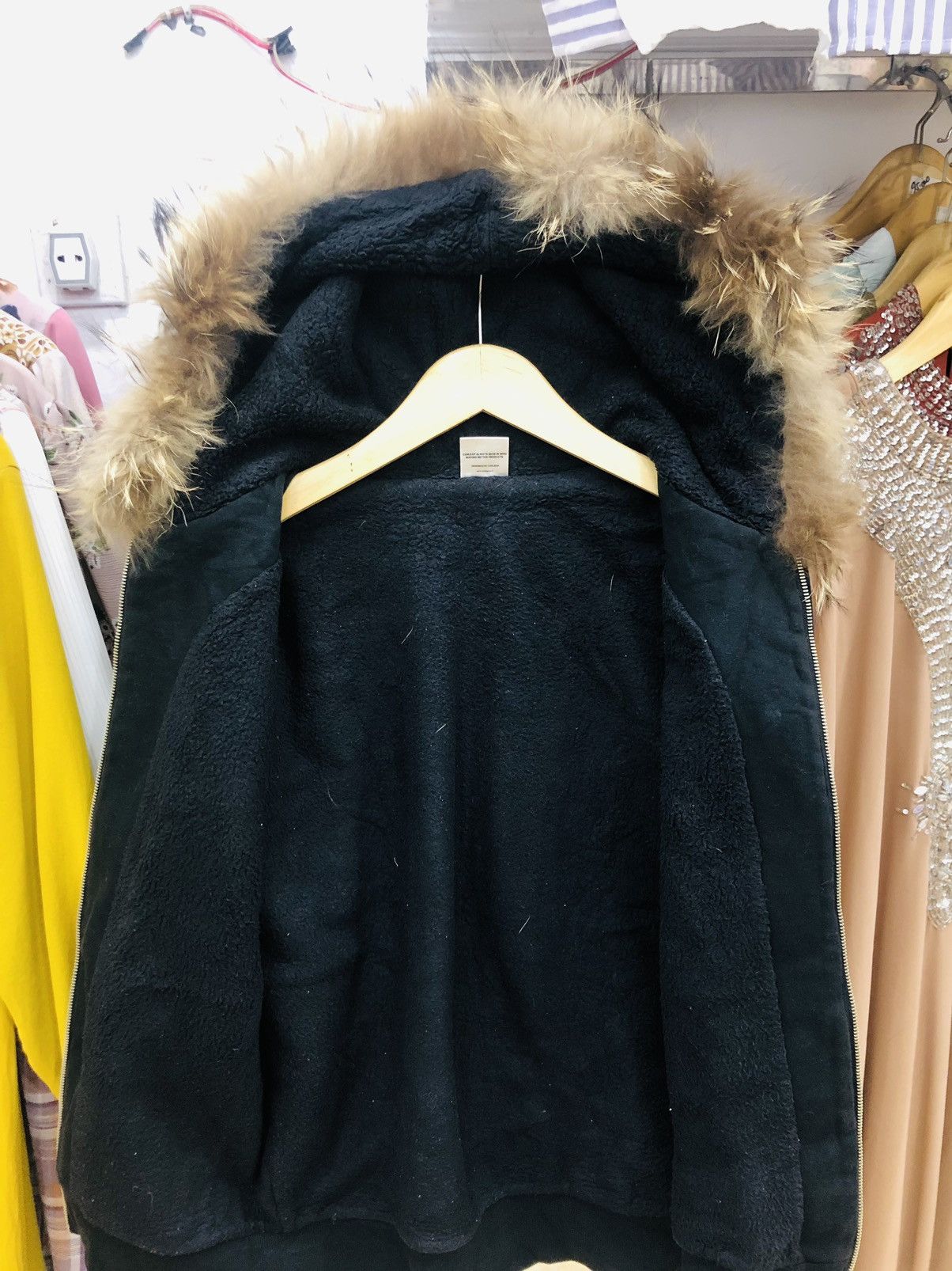 If Six Was Nine × Le Grande Bleu (L.G.B.) Canleap Fur Hoodie Sherpa Ifsixwasnine LGB style Size US M / EU 48-50 / 2 - 4 Thumbnail