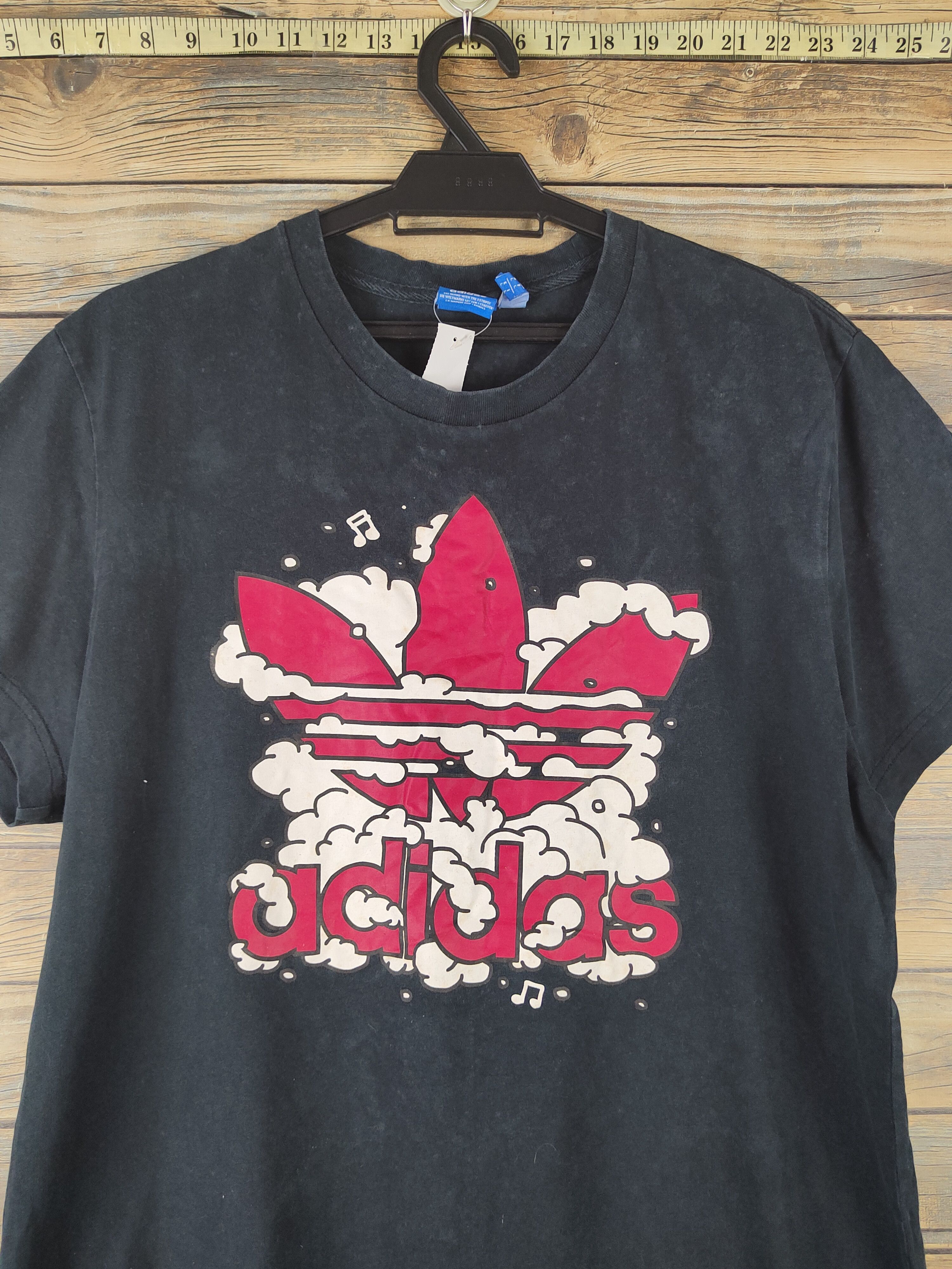 DL Adidas Black Short Sleeve T-shirt #1608