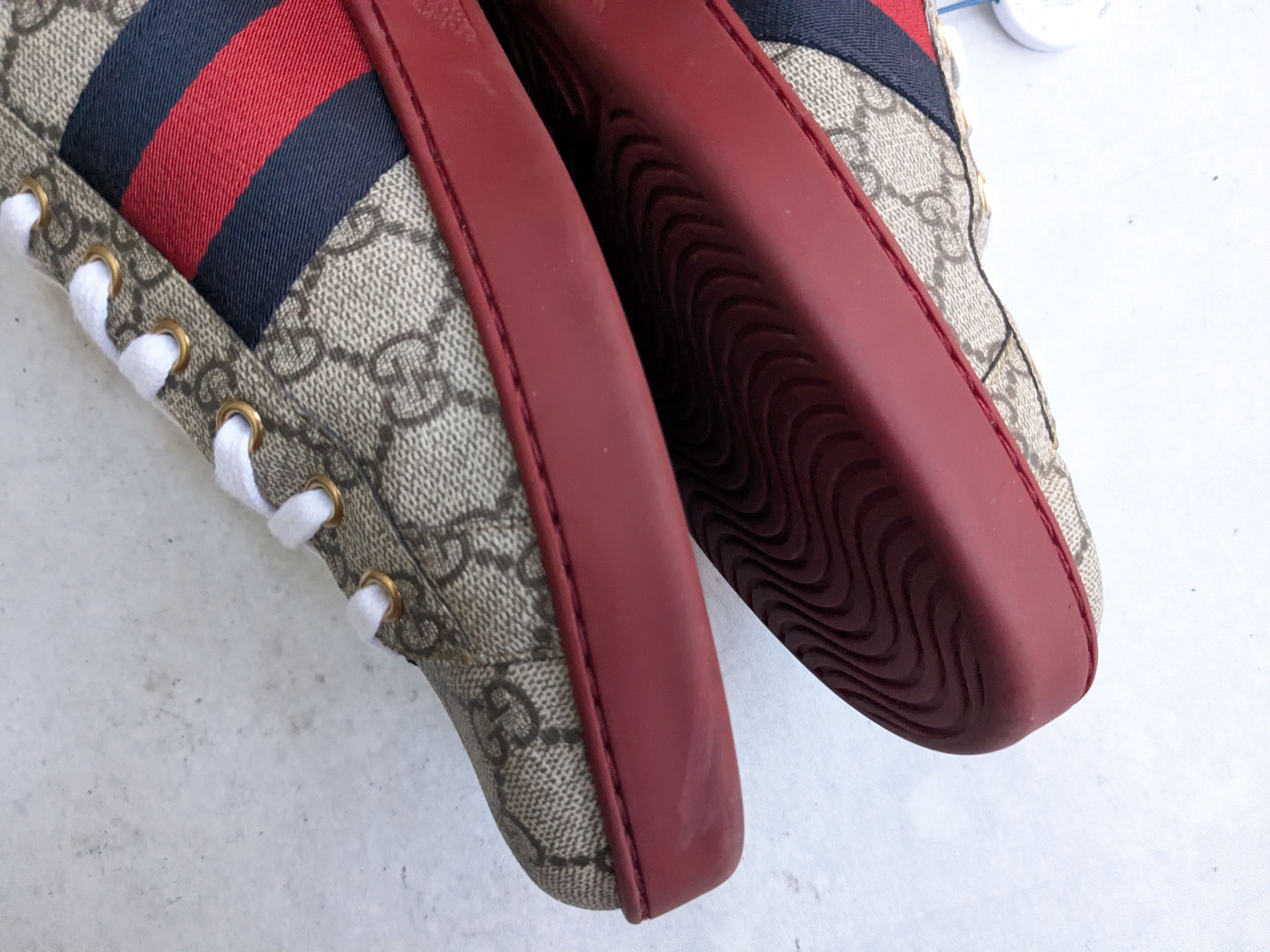 Gucci Gucci Ace Supreme Sneakers 12.5 Monogram Canvas Logo GG Size US 12.5 / EU 45-46 - 13 Thumbnail