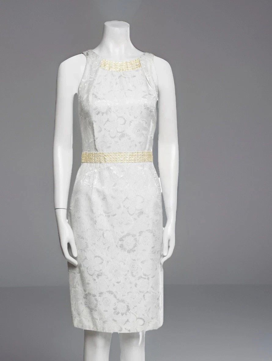 Other NWT Carmen Marc Valvo Opal Lace Sheath Dress Size S / US 4 / IT 40 - 1 Thumbnail