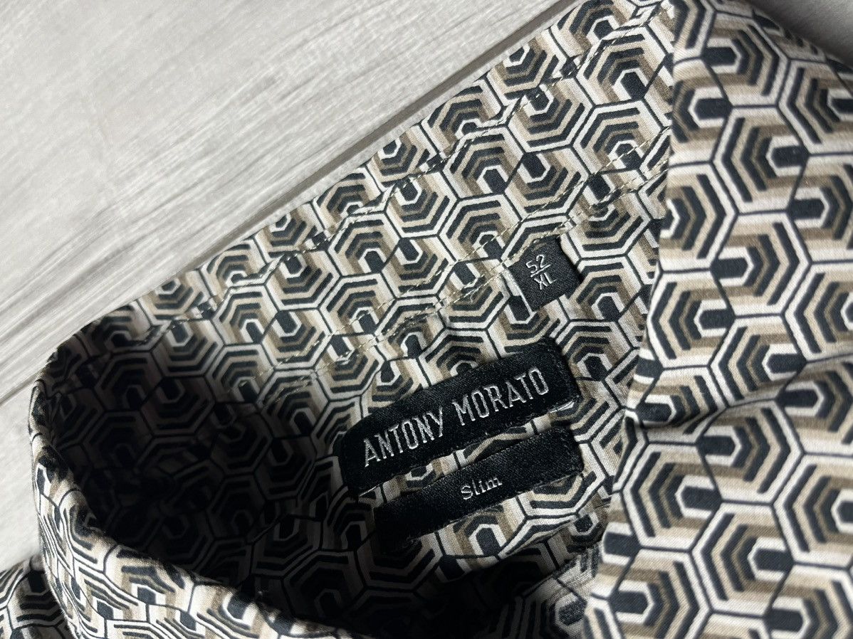 Antony Morato Antony Morato shirt monogram slim size XLarge Size US XL / EU 56 / 4 - 4 Thumbnail