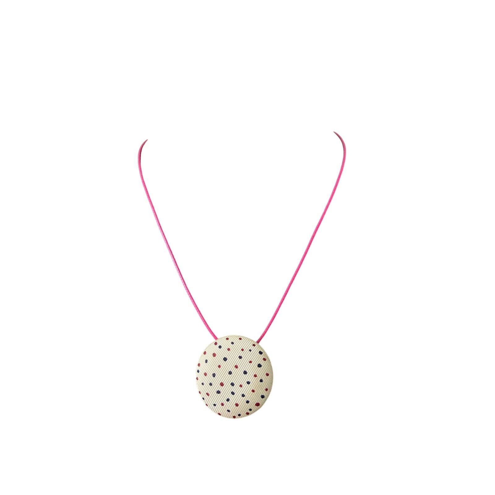 Vintage polka dot pendant necklace Size ONE SIZE - 1 Thumbnail