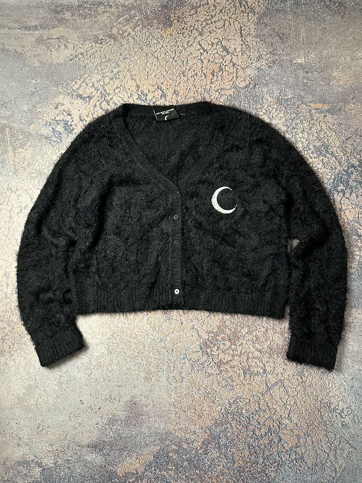 Killstar Black LGB If Six Was Nine Vibe Mohair Faux Fur Knit Sweater Size US M / EU 48-50 / 2 - 1 Thumbnail