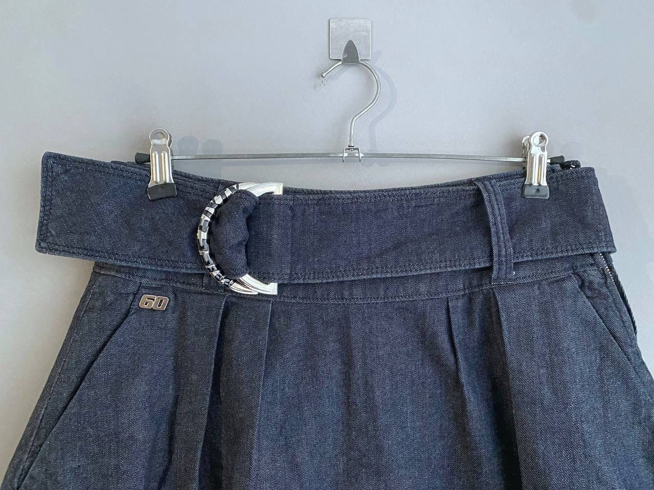 Miss Sixty Miss Sixty 00s Vintage Y2K Denim Mini Skirt, Size L Size 32" / US 10 / IT 46 - 3 Thumbnail