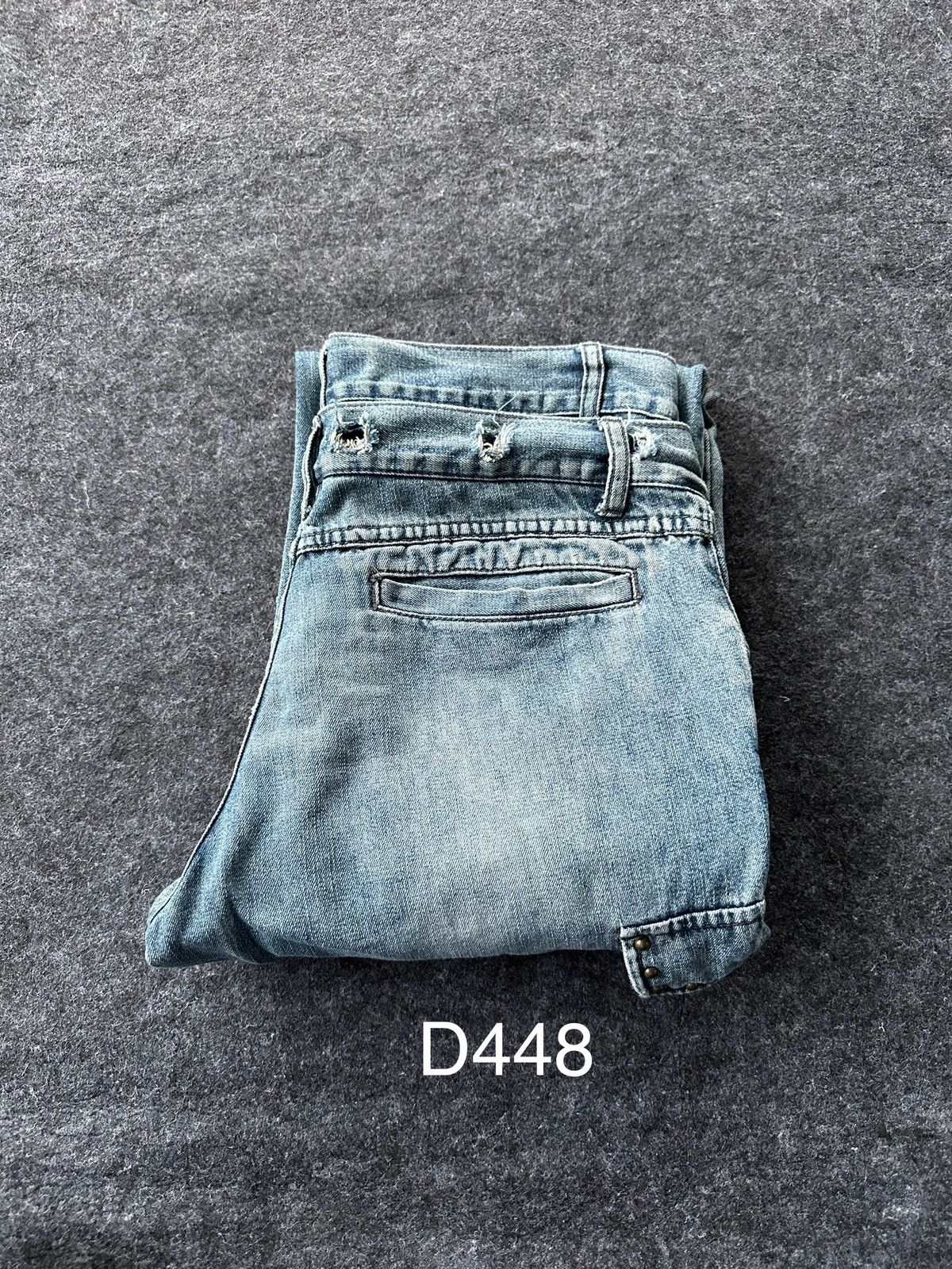 Beauty Beast × If Six Was Nine × In The Attic Vintage In The Attic Double Waist Distressed Denim D448 Size US 30 / EU 46 - 21 Thumbnail