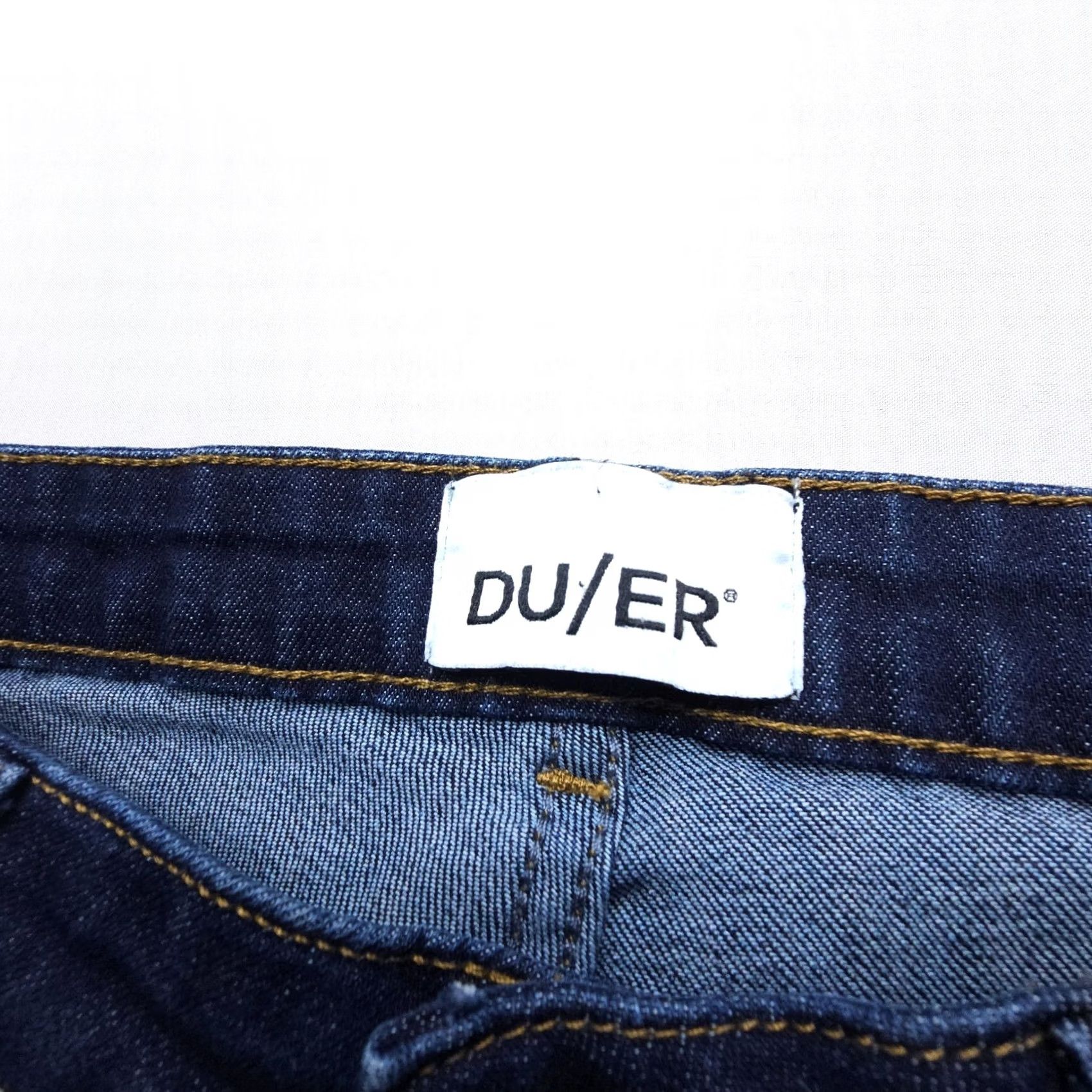 DUER DU/ER Jeans Slim Straight Denim Dark Stone 28 x 28 Women City Nature Moon 5-Pocket Stretch Mid Rise VINTAGE: No Size 28" / US 6 / IT 42 - 7 Thumbnail