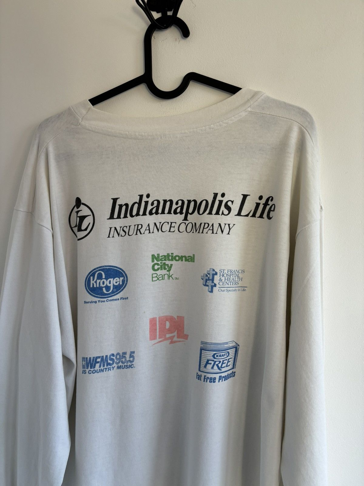 Anvil × Vintage Vintage 90s Indianapolis Marathon Art Longsleeve Size US L / EU 52-54 / 3 - 10 Thumbnail