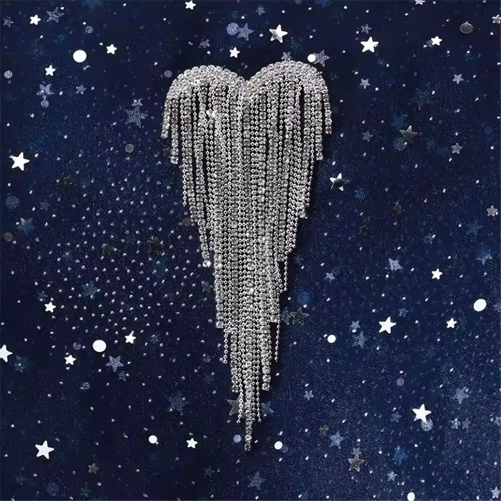 Jewelry Luxury Heart Tassels Brooches Size ONE SIZE - 1 Thumbnail