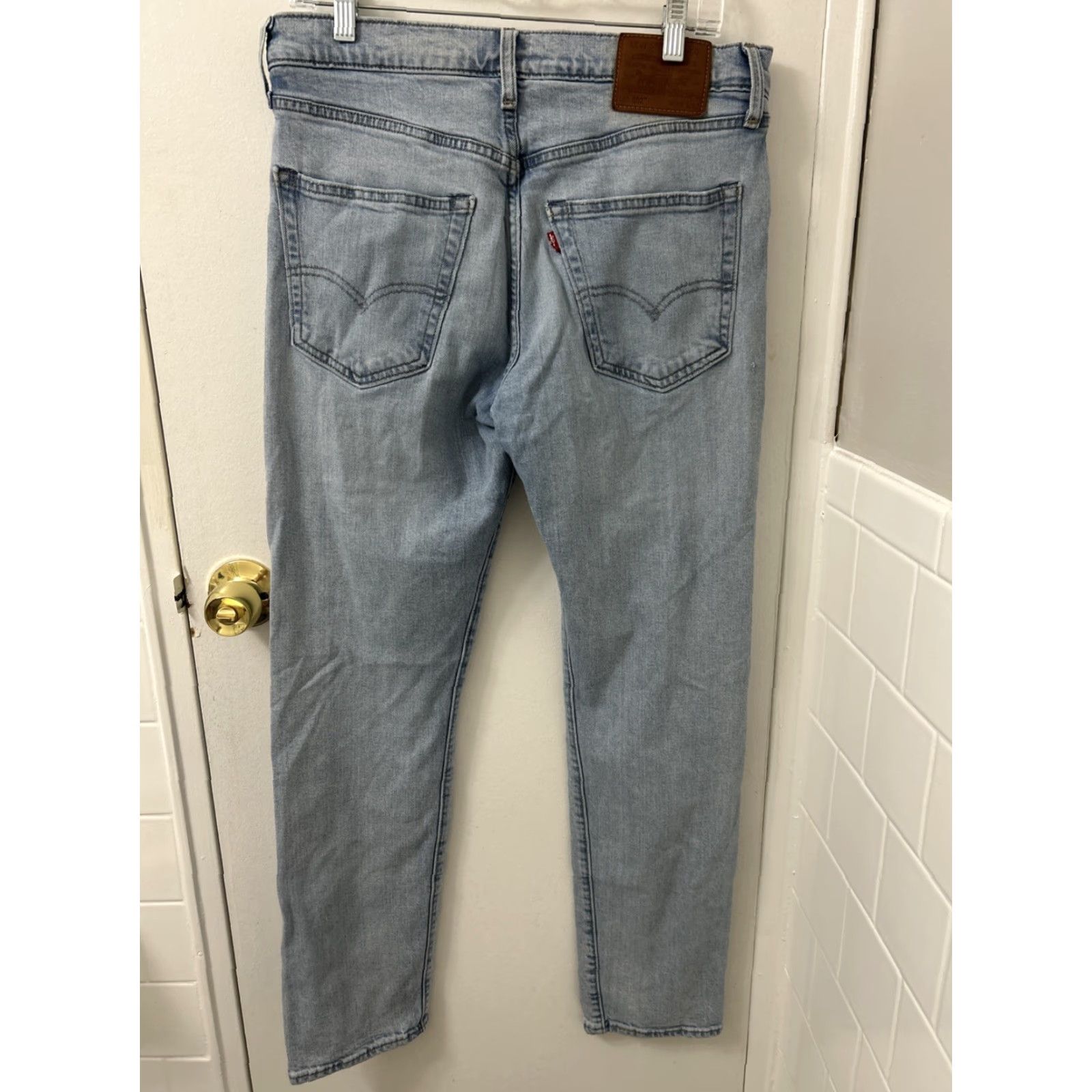Levi's VINTAGE Levi's 502 Jeans Mens 32x32 Light Blue Zipper Denim Taper Straight Stretch Regular 32in Inseam 500 Series Size US 32 / EU 48 - 5 Thumbnail