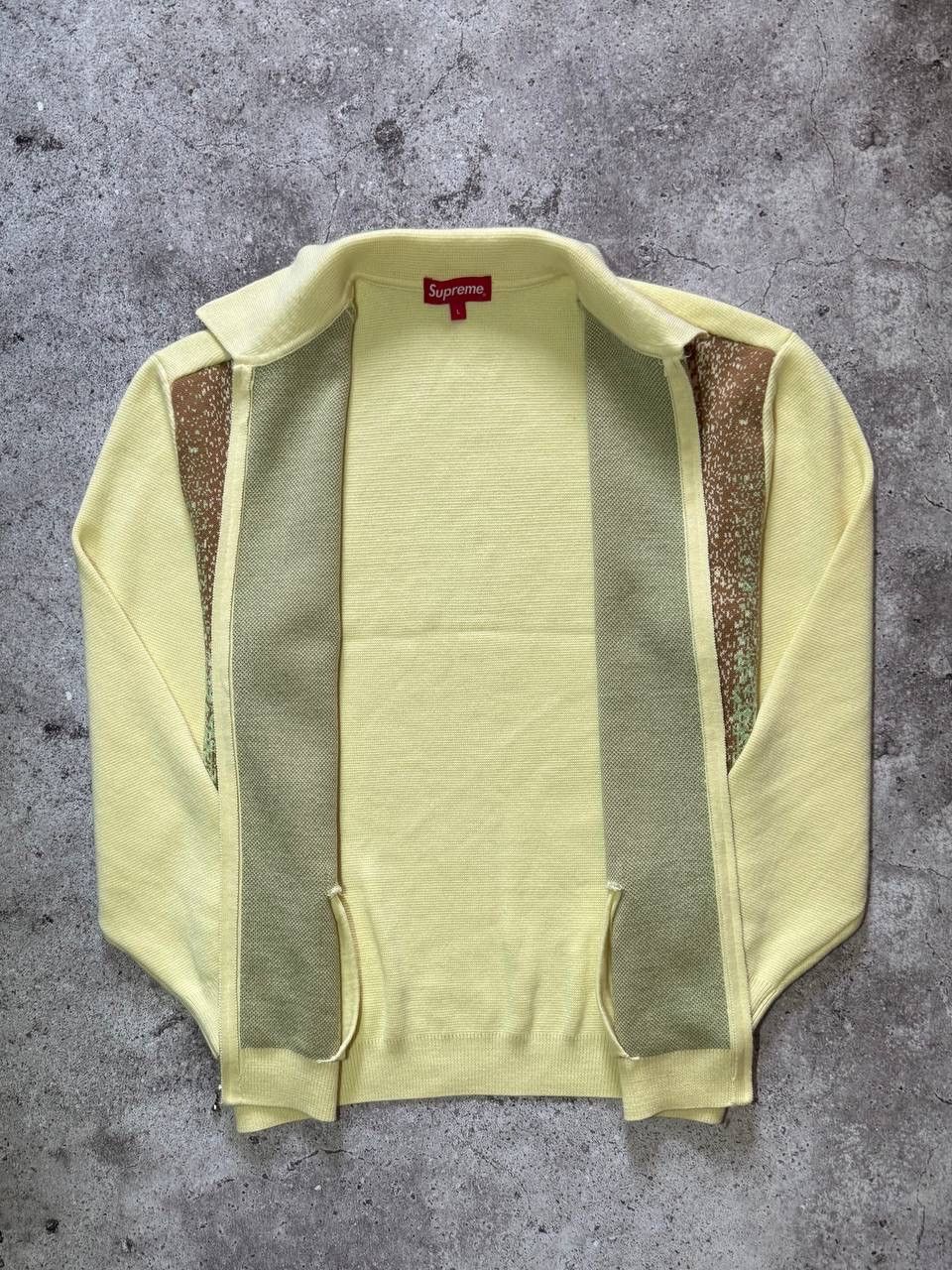Supreme Supreme Gradient Stripe Zip-Up Cardigan Pale Yellow (SS22) Size US L / EU 52-54 / 3 - 10 Thumbnail