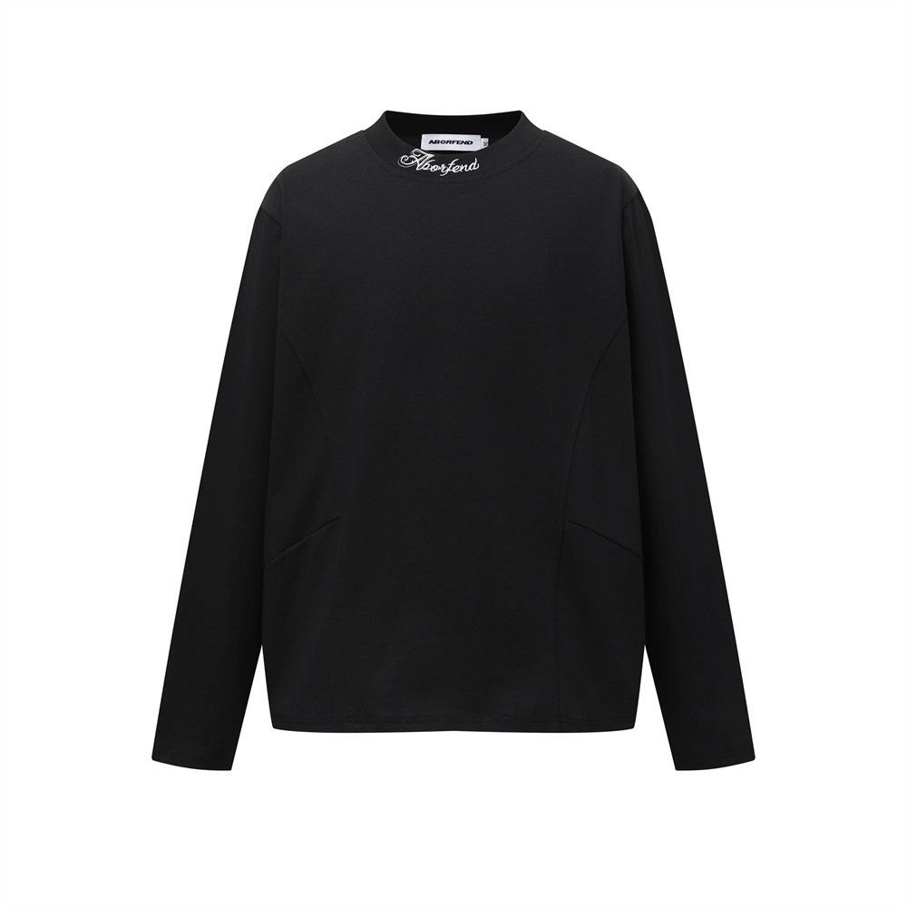Vintage Men's loose casual simple embroidered long-sleeved T-shirt Size US M / EU 48-50 / 2 - 1 Thumbnail