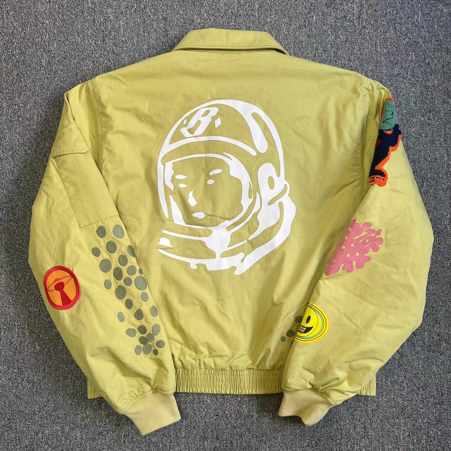 Billionaire Boys Club BBCEmbroideredRetroAstronautHeadZip-UpCottonPaddedJacket Q7 Size US XL / EU 56 / 4 - 3 Thumbnail