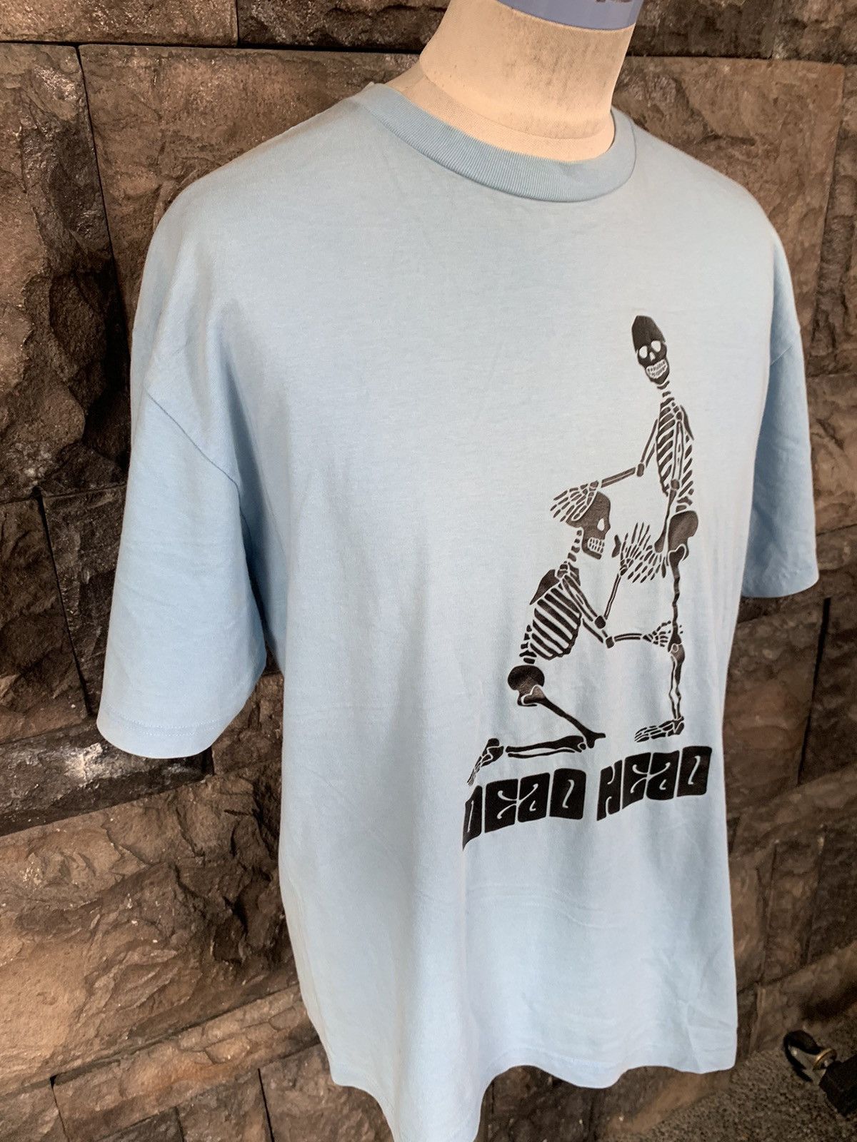 Vintage Vintage Double Shock Dead Head Funny Skull T shirt Size US L / EU 52-54 / 3 - 4 Thumbnail