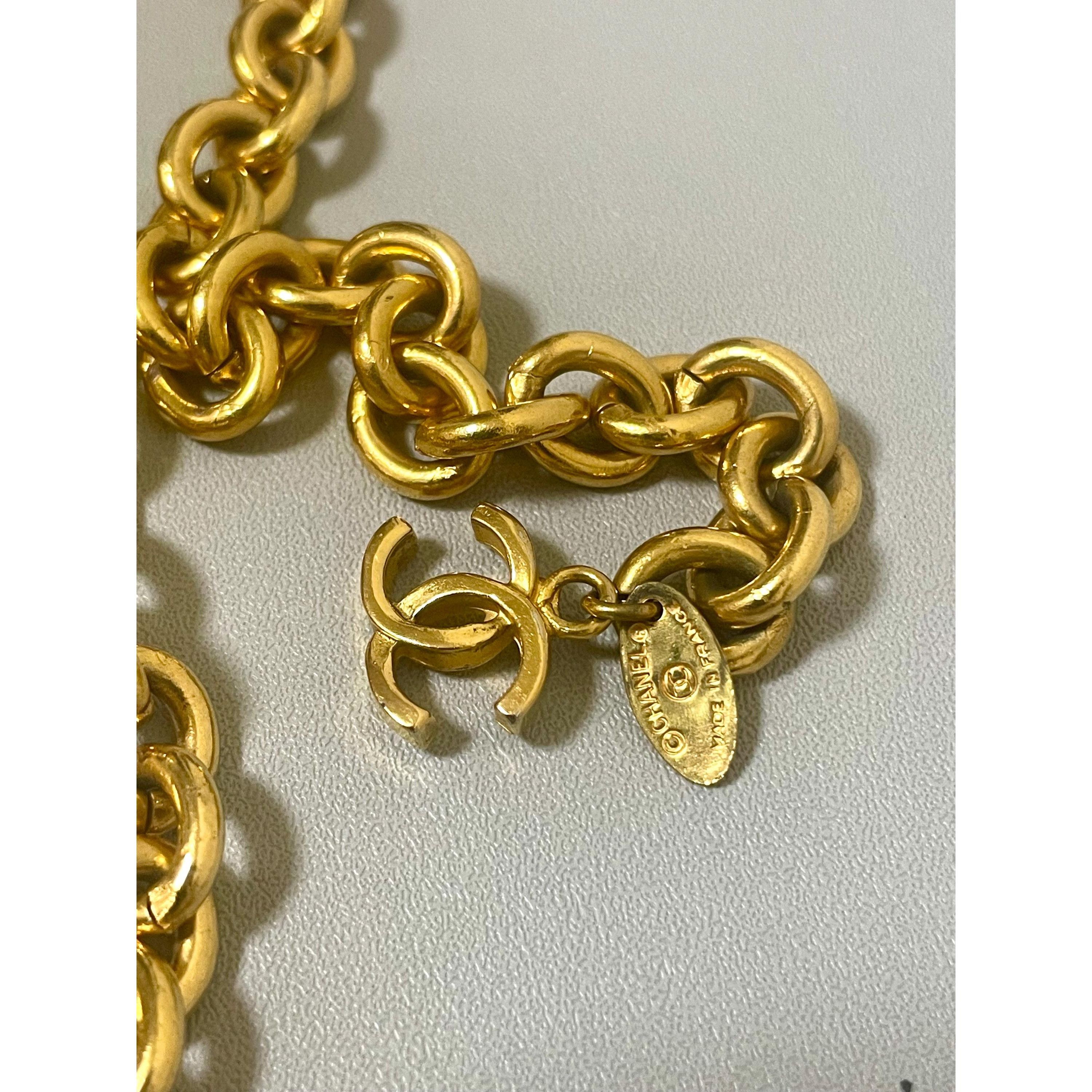 Chanel Vintage CHANEL chain belt with triple layer , cc marks Size ONE SIZE - 7 Thumbnail