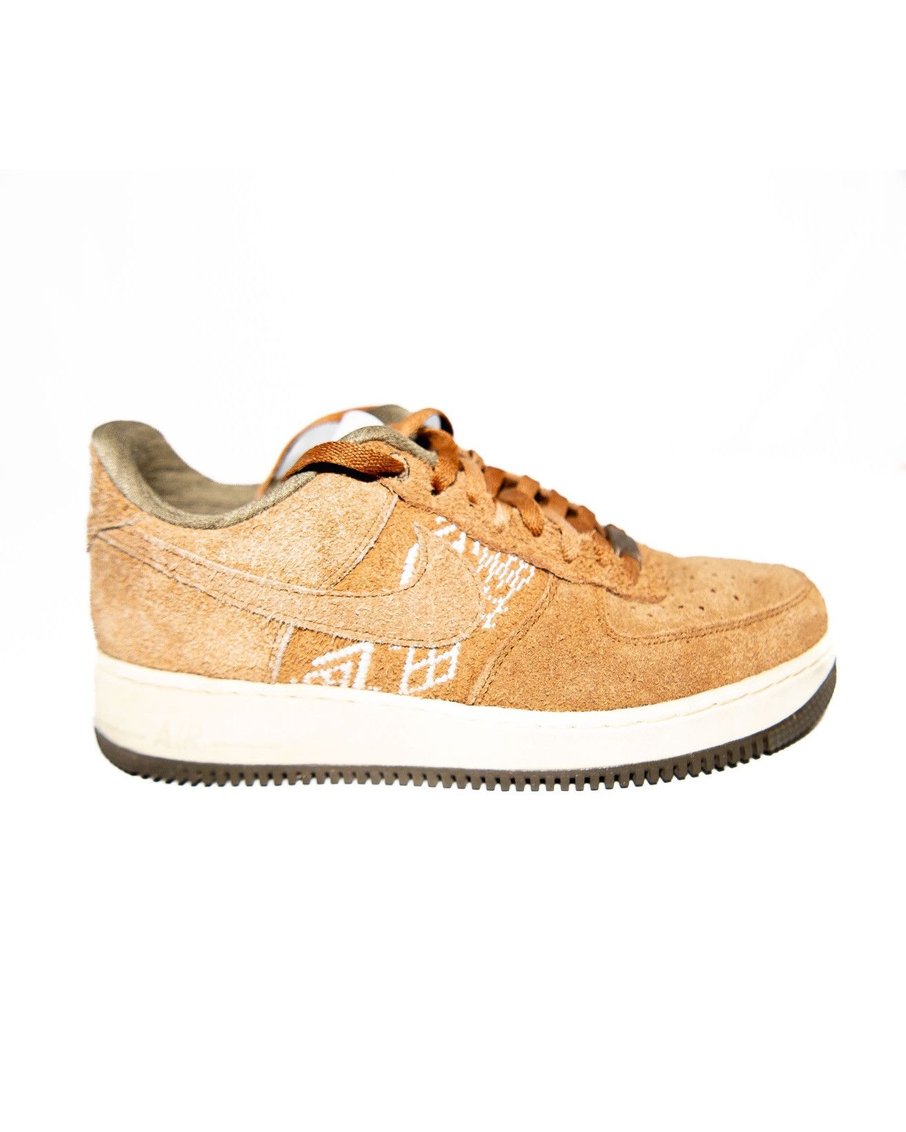 Nike Nike Air Force 1 Low ‘07 PRM NAI-KE Brown Size US 10 / EU 43 - 3 Thumbnail