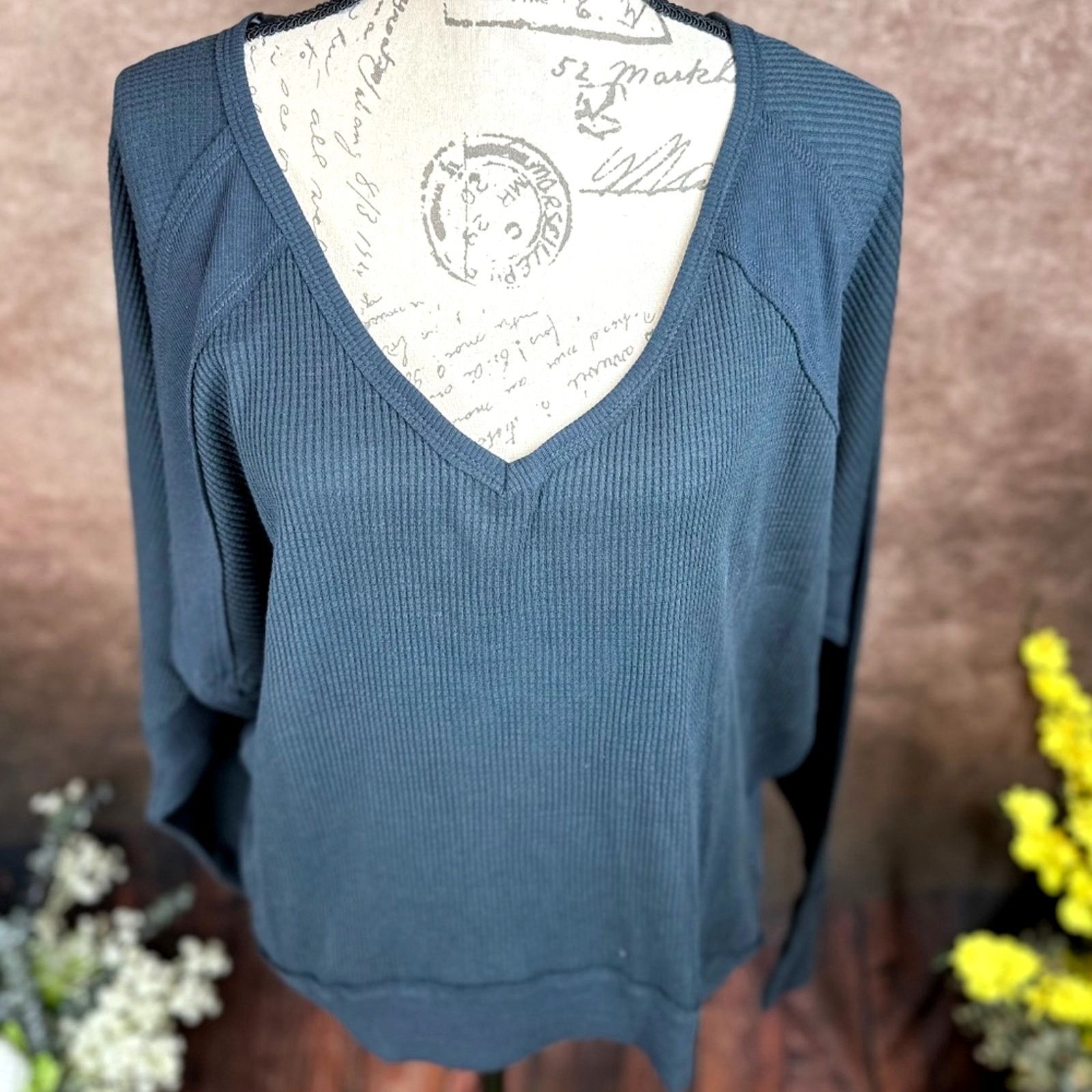 Free People Free People Santa Clara Ribbed Oversized Charcoal Black S Size S / US 4 / IT 40 - 8 Thumbnail