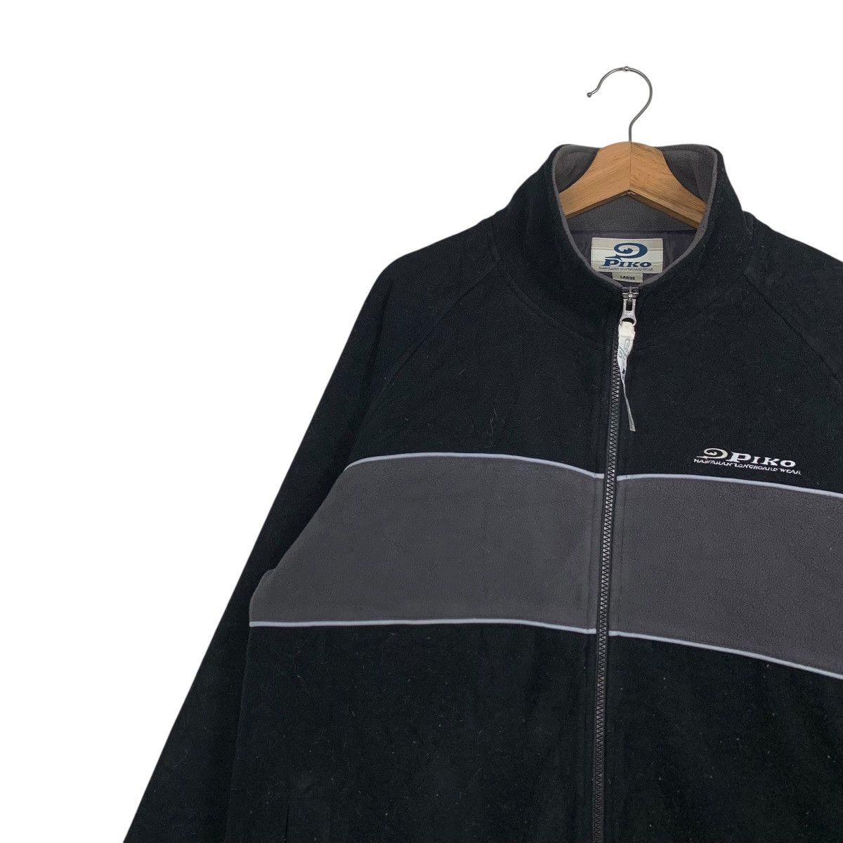 Japanese Brand 90's PIKO Hawaiian Longboard Wear Fleece Jacket #2770-C125 Size US L / EU 52-54 / 3 - 3 Thumbnail