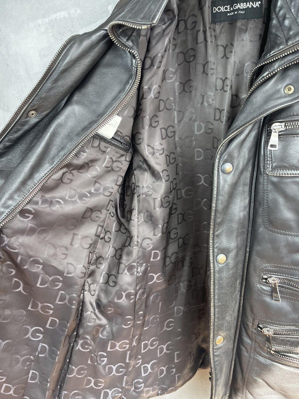 Dolce & Gabbana × Leather × Lucky Brand Dolce Gabbana leather jacket size 50 Size US M / EU 48-50 / 2 - 14 Thumbnail