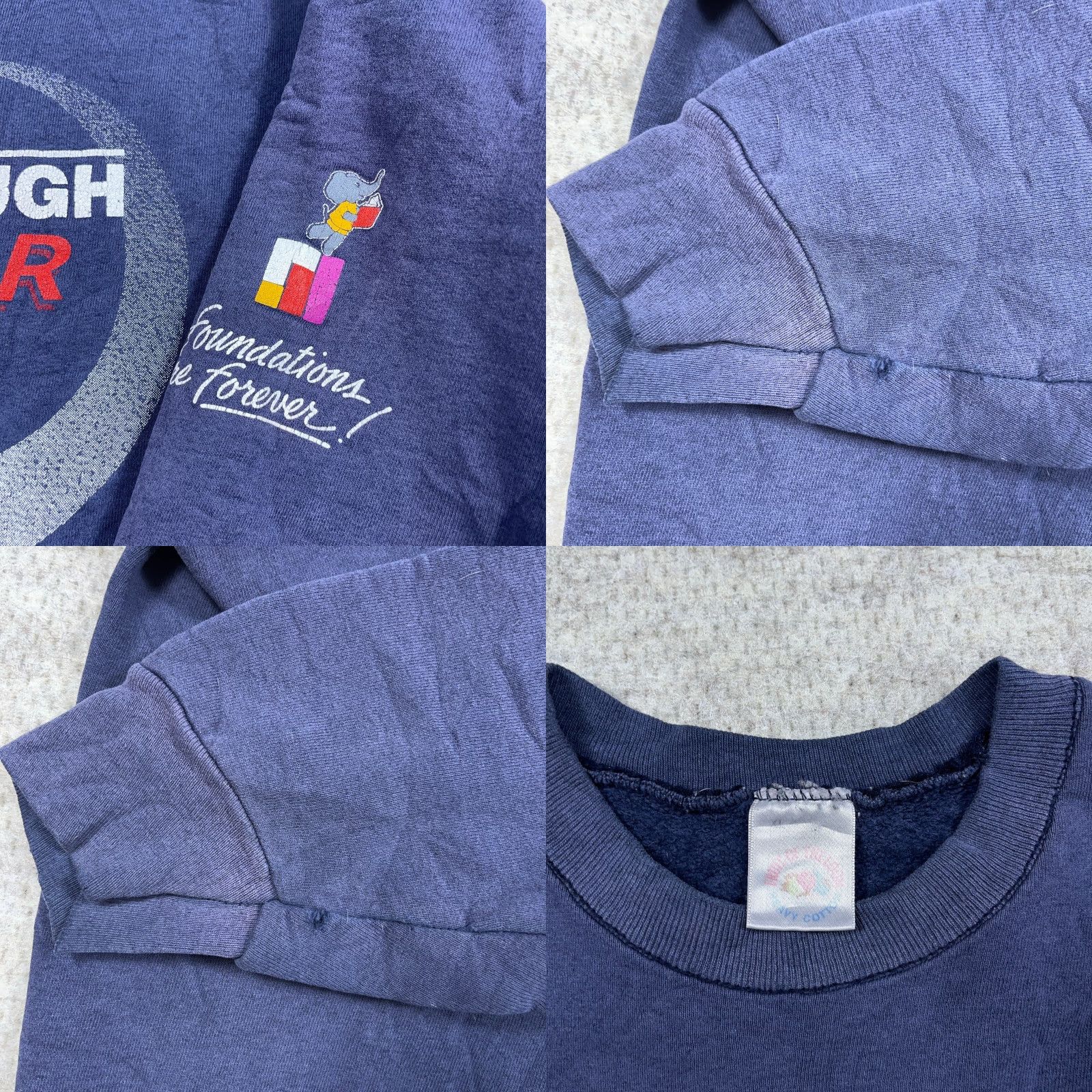 Fruit Of The Loom VINTAGE Fruit of the Loom Soccer Sweatshirt Men XL Blue Crewneck Sun Faded 90s Breakthrough Grunge Size US XL / EU 56 / 4 - 8 Thumbnail